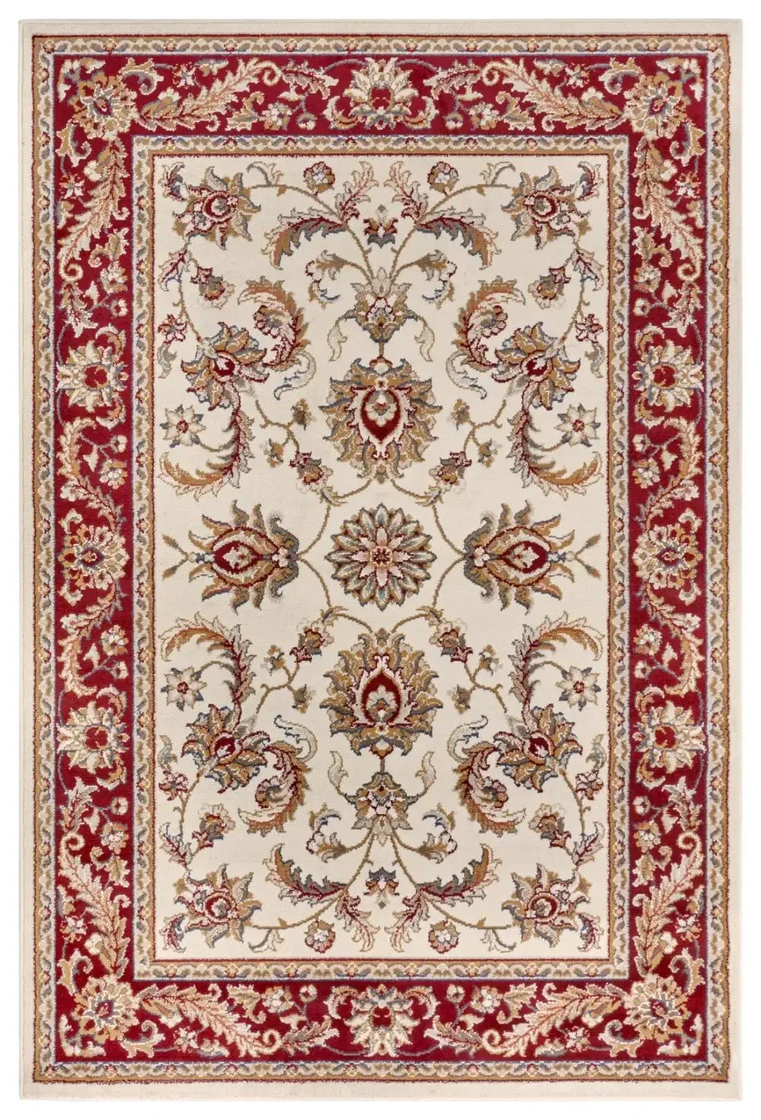Luxor 105643 Cream Red Rug - Image 4