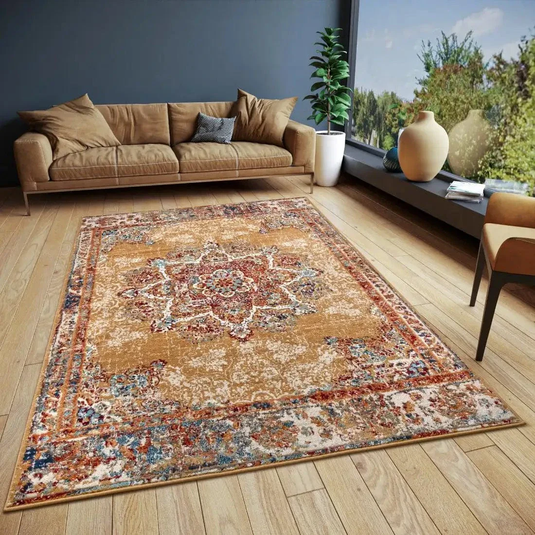 Luxor 105646 Gold Multi Rug