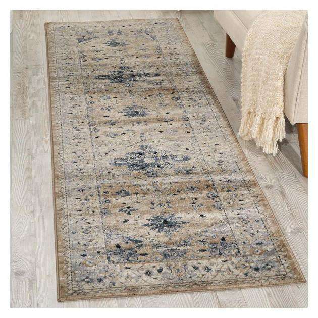 Kathy Ireland Malta MAI02 Runner Beige Blue