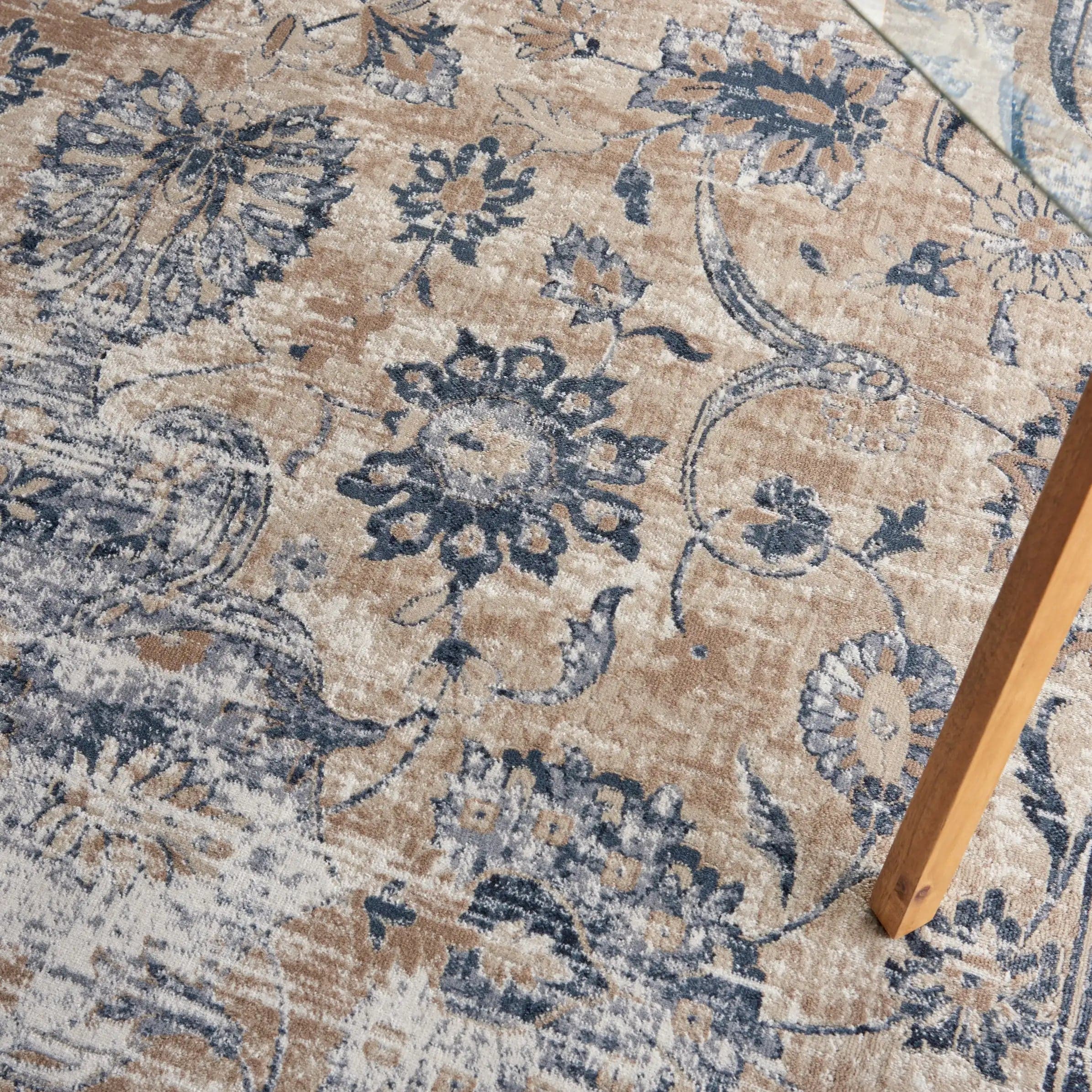 Kathy Ireland Malta MAI13 Blue Ivory Runner - Image 3
