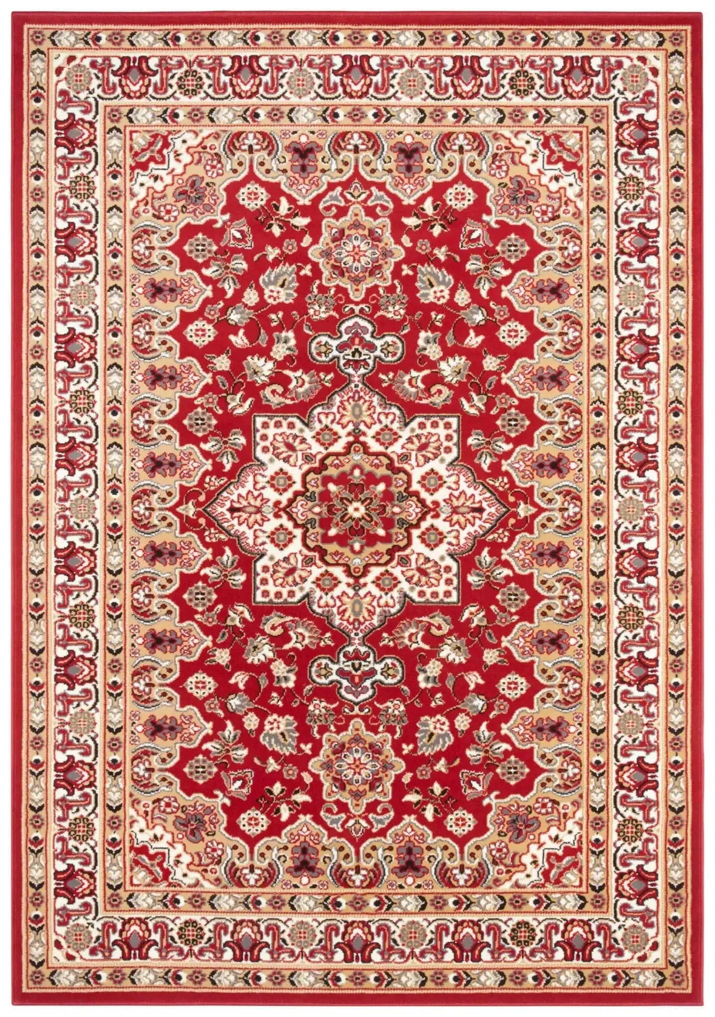 Mirkan 104103 Tabriz Red Rug - Image 2