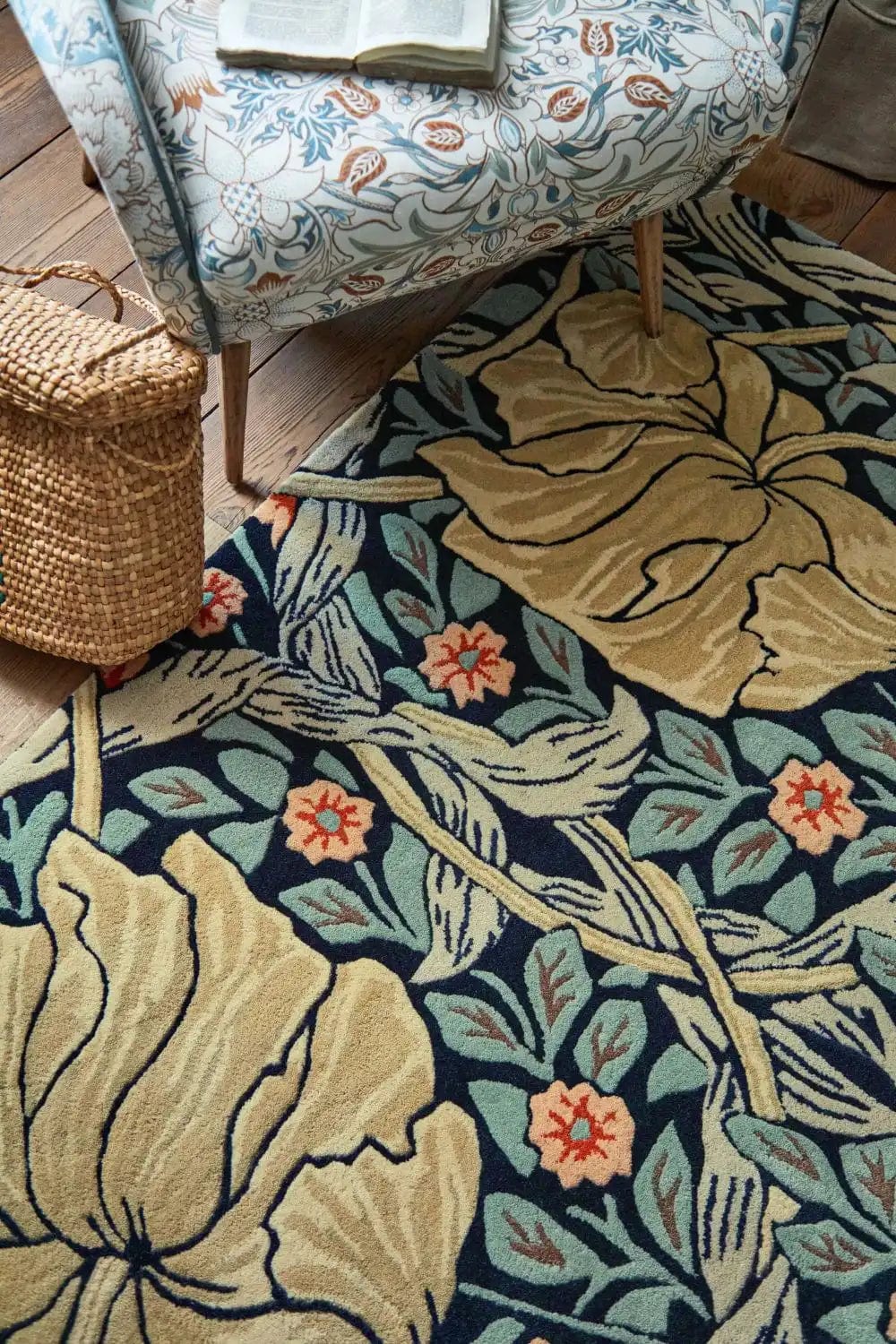 Morris & Co Pimpernel Indigo 028818 - Image 3