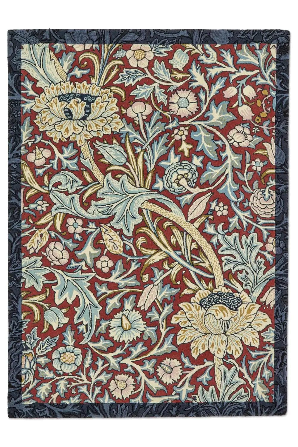 Morris & Co Trent Madder Red/Webbs Blue 127510 - Image 4