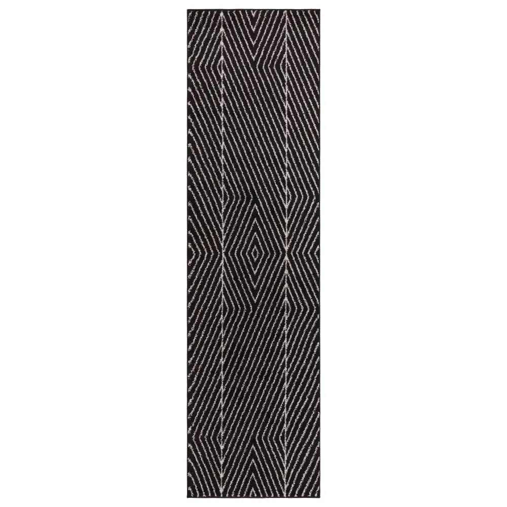 Muse Black Linear Rug MU10 - Image 3