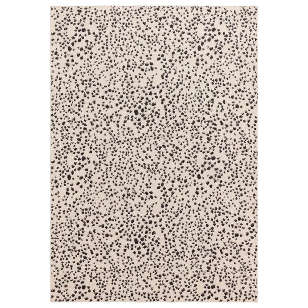 muse black spotty rug mu11