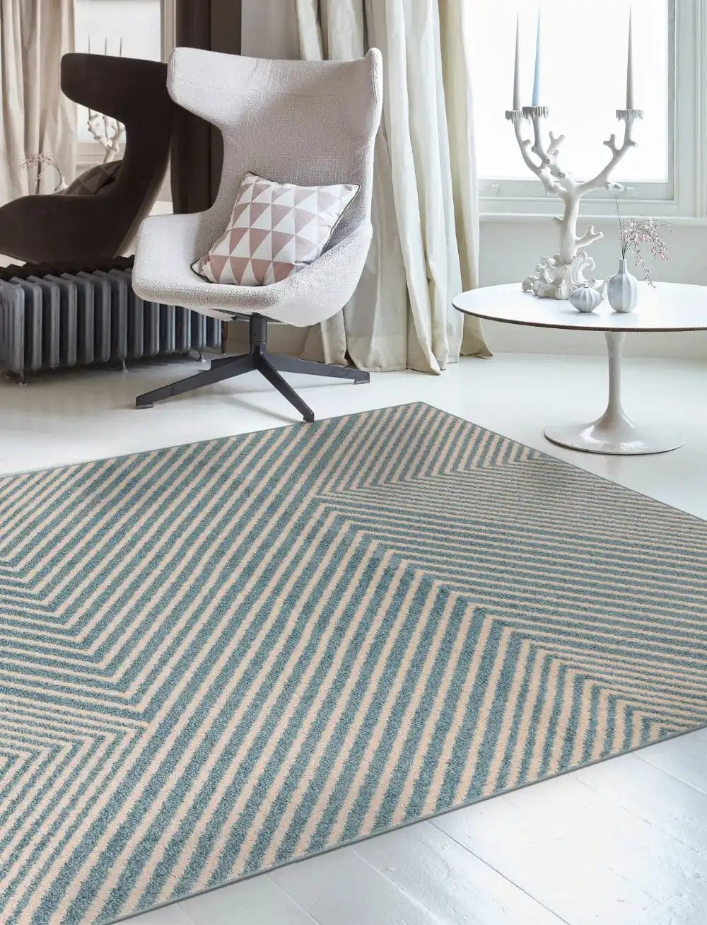 muse blue cross rug mu19