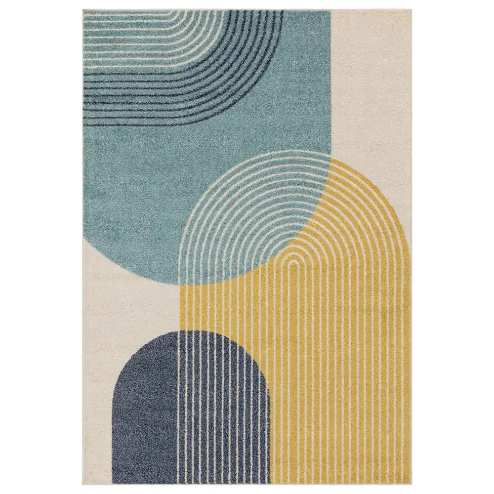 muse blue retro rug mu15 - Image 5