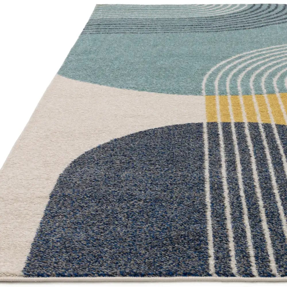 muse blue retro rug mu15 - Image 7