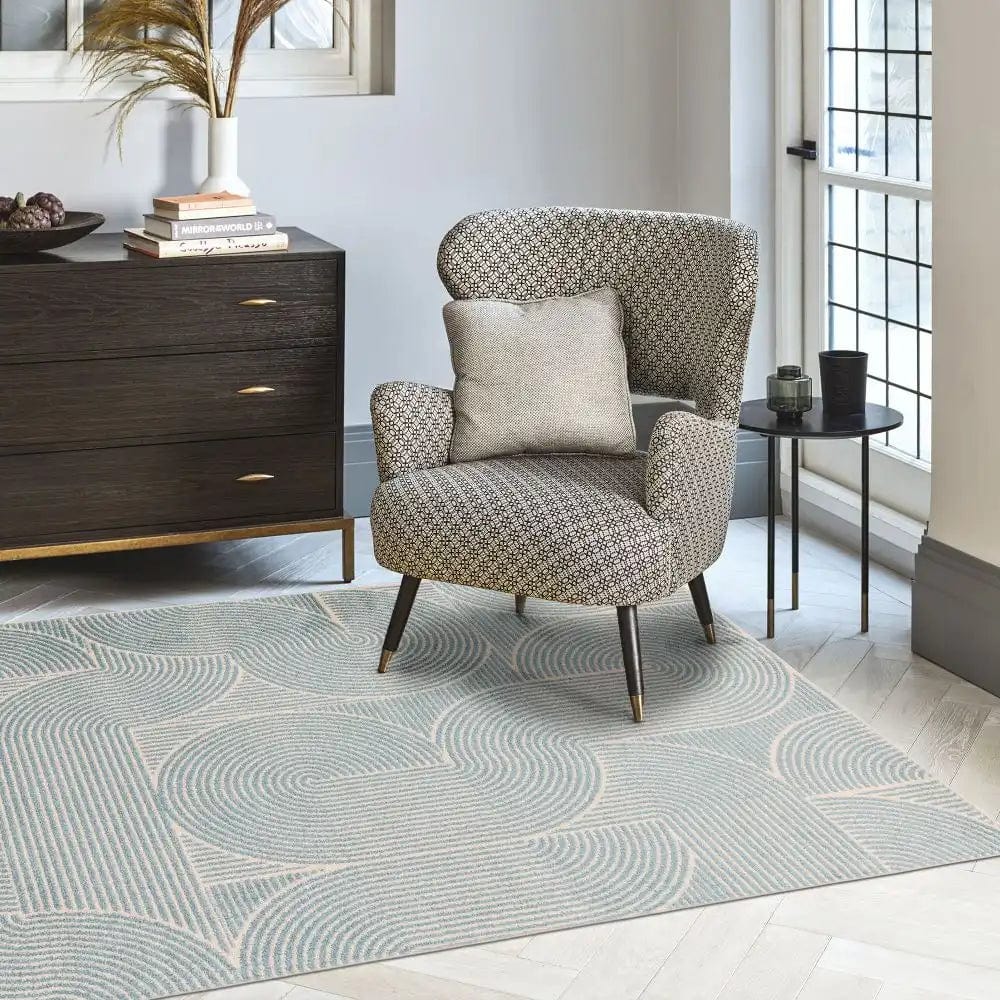 muse blue swirl rug mu02