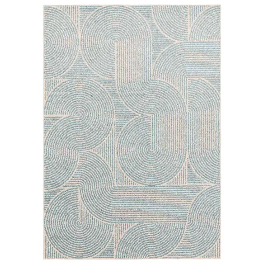 muse blue swirl rug mu02 - Image 2