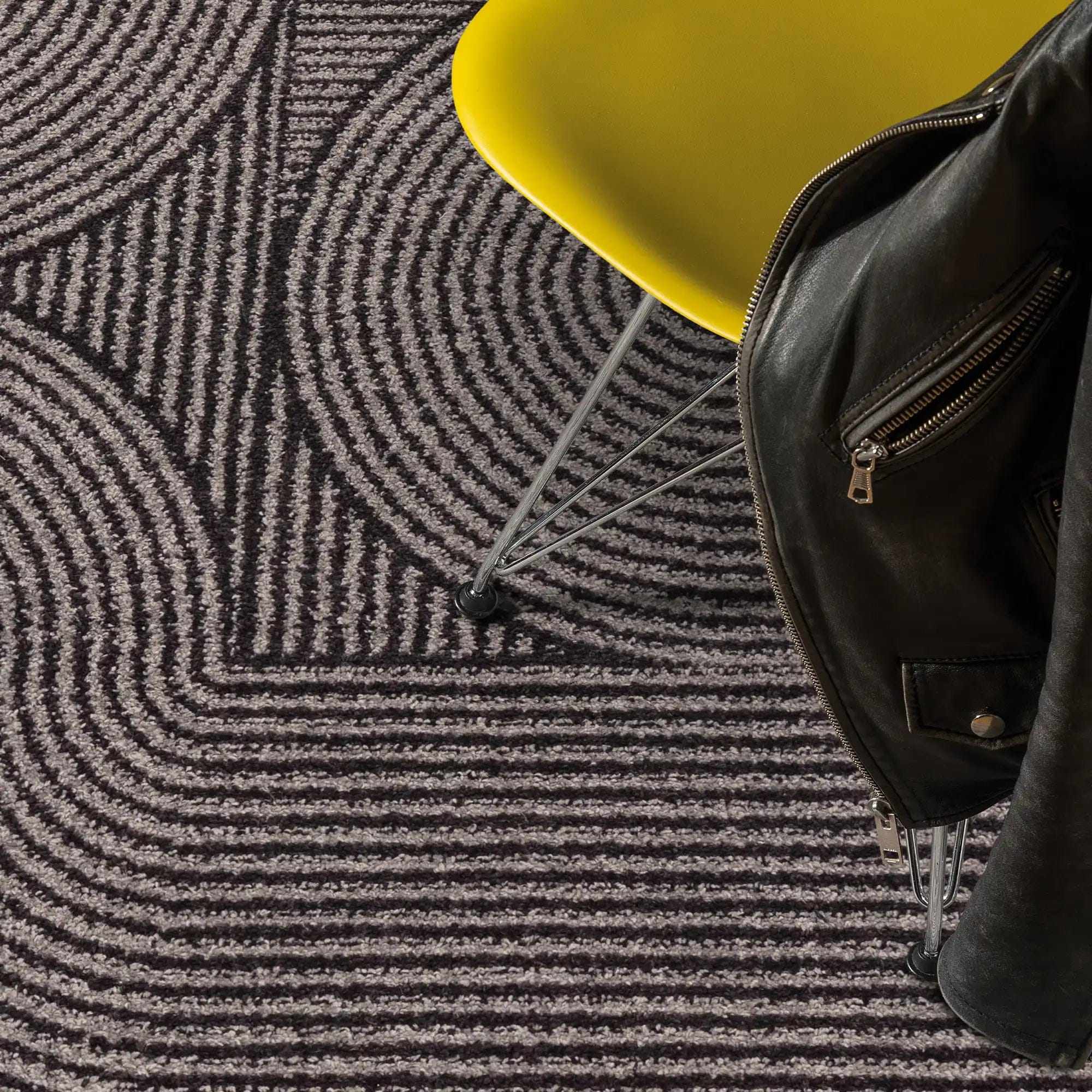 muse charcoal swirl rug mu01