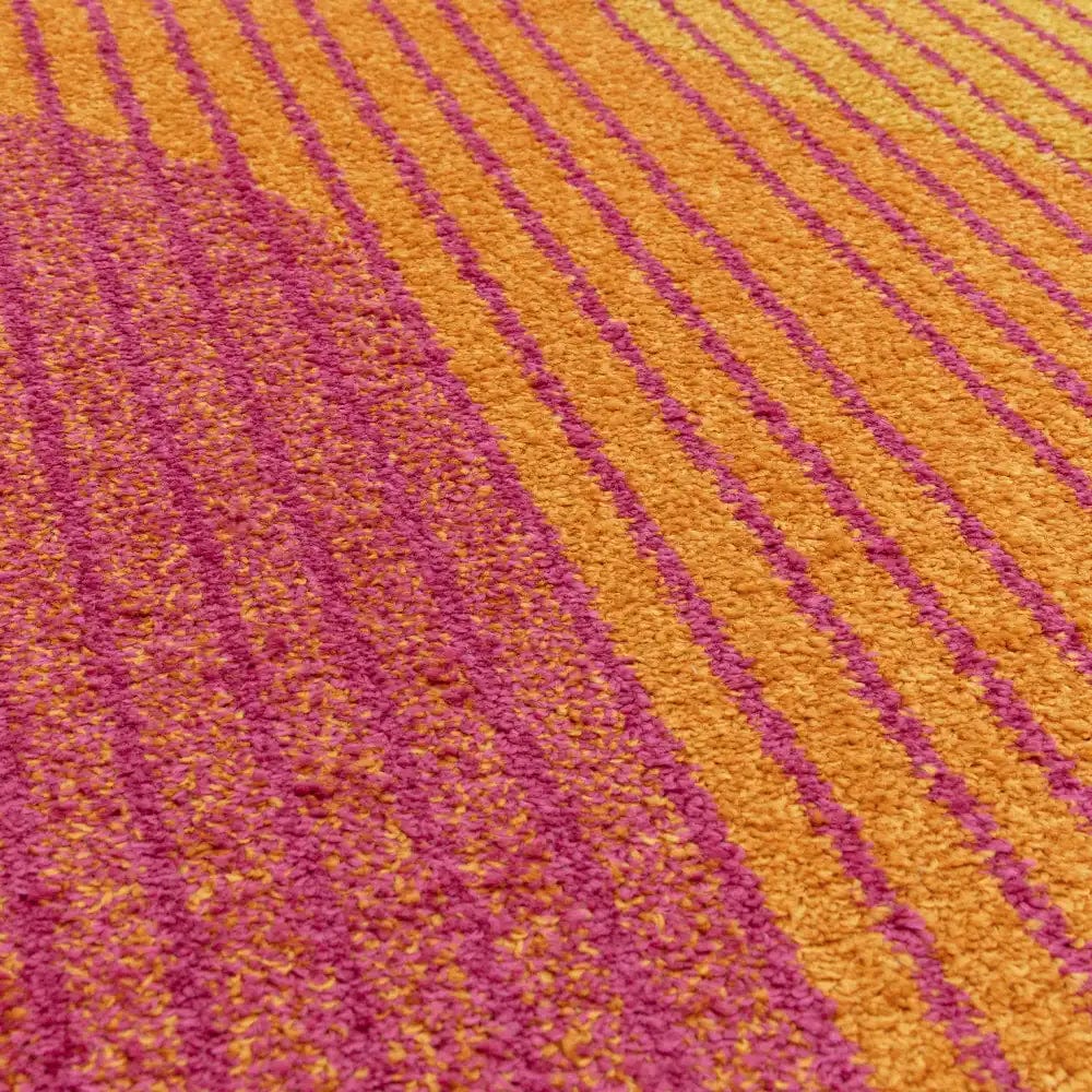 muse orange retro rug mu13 - Image 3