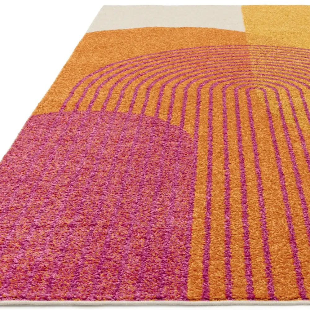 muse orange retro rug mu13 - Image 4