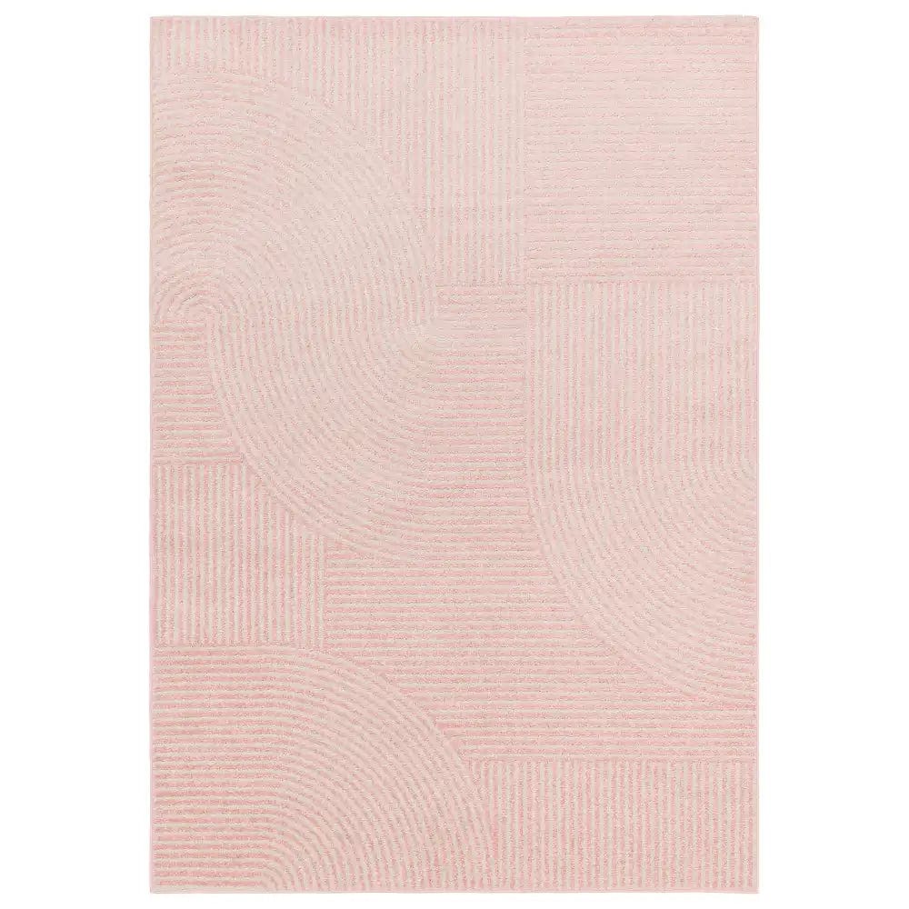 muse pink geometric rug mu17 - Image 2