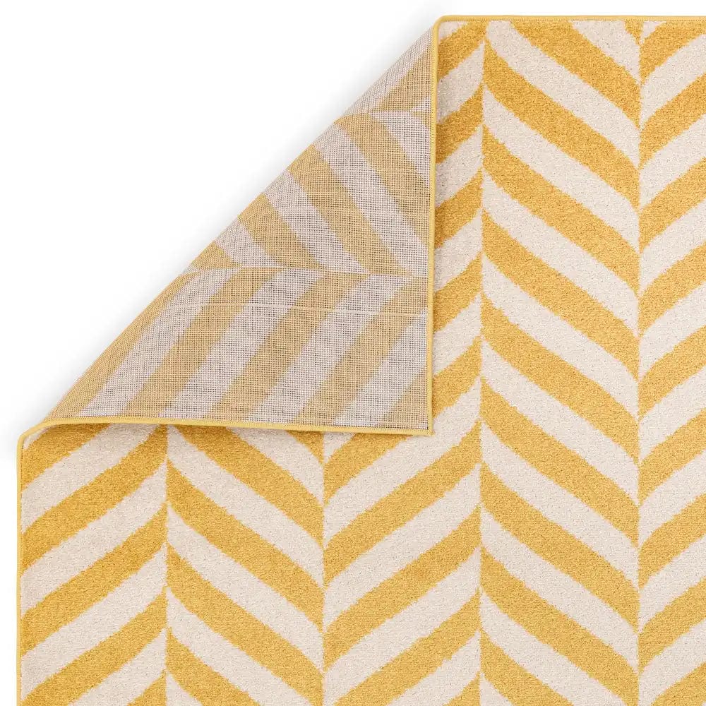 muse yellow chevron rug mu08 - Image 4