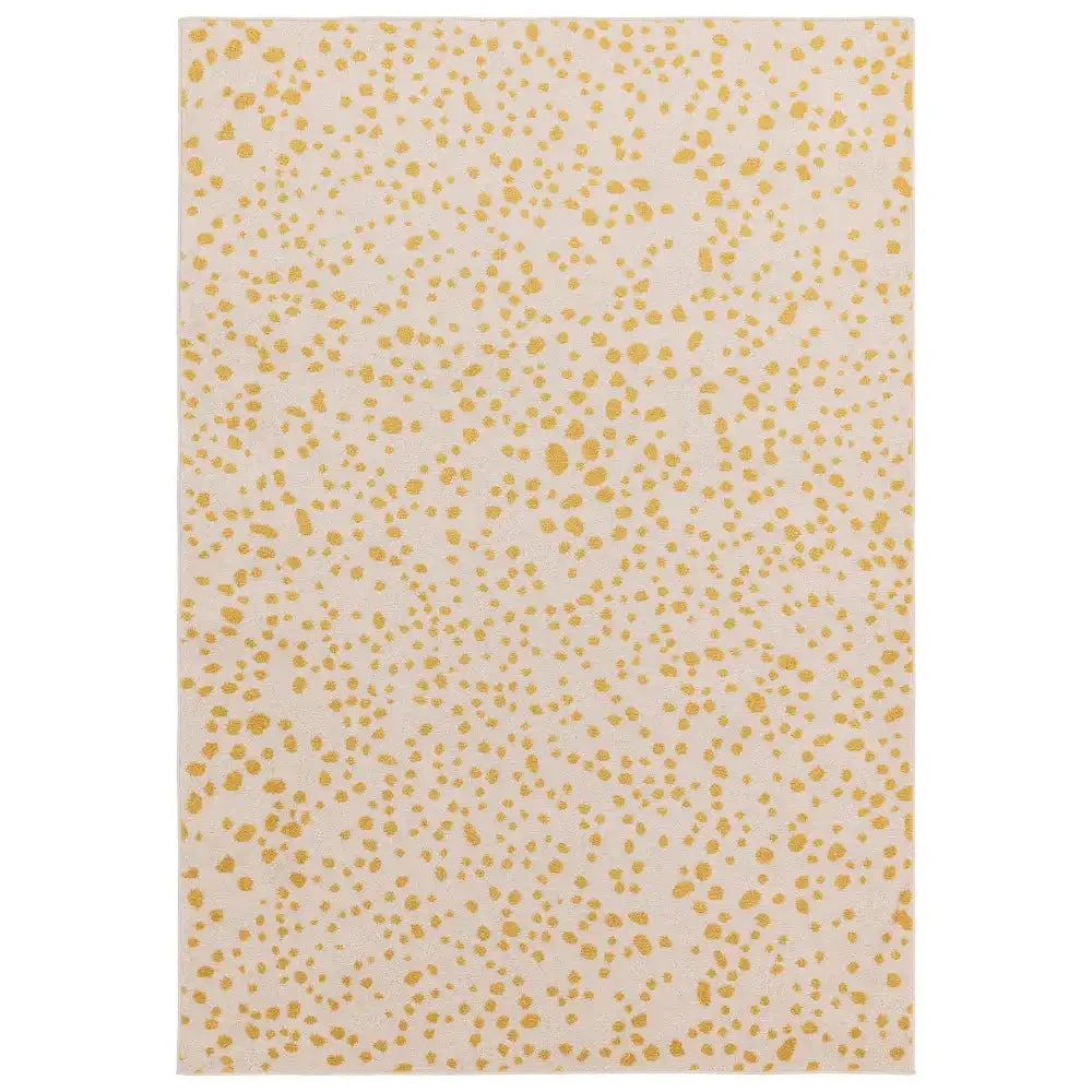 Muse Yellow Spotty Rug MU12