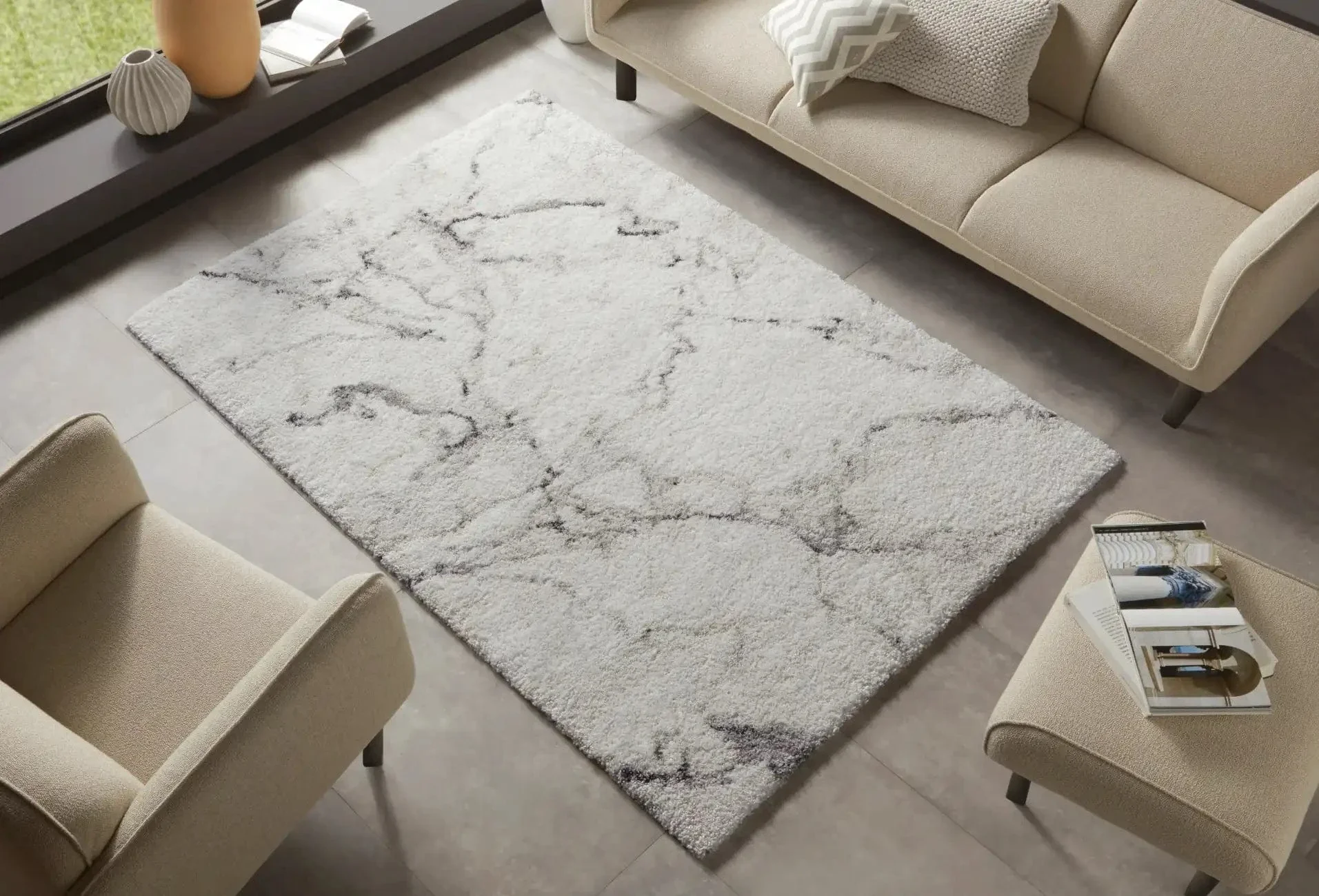 Nomadic HH 104892 Cream Grey Rug