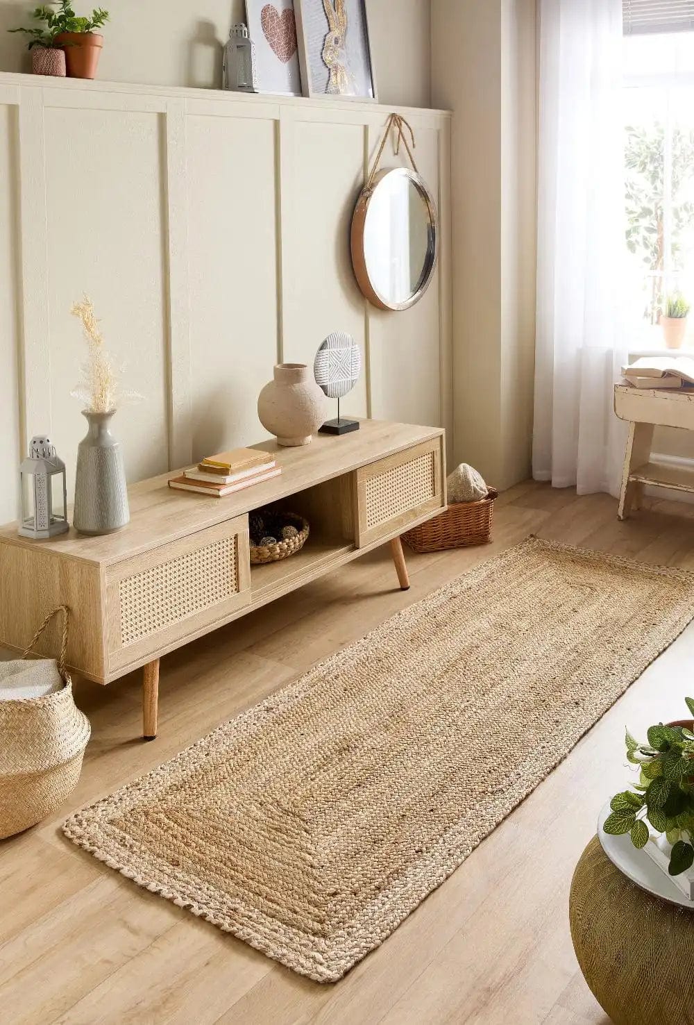 Origins Jute Border Natural White - Image 2