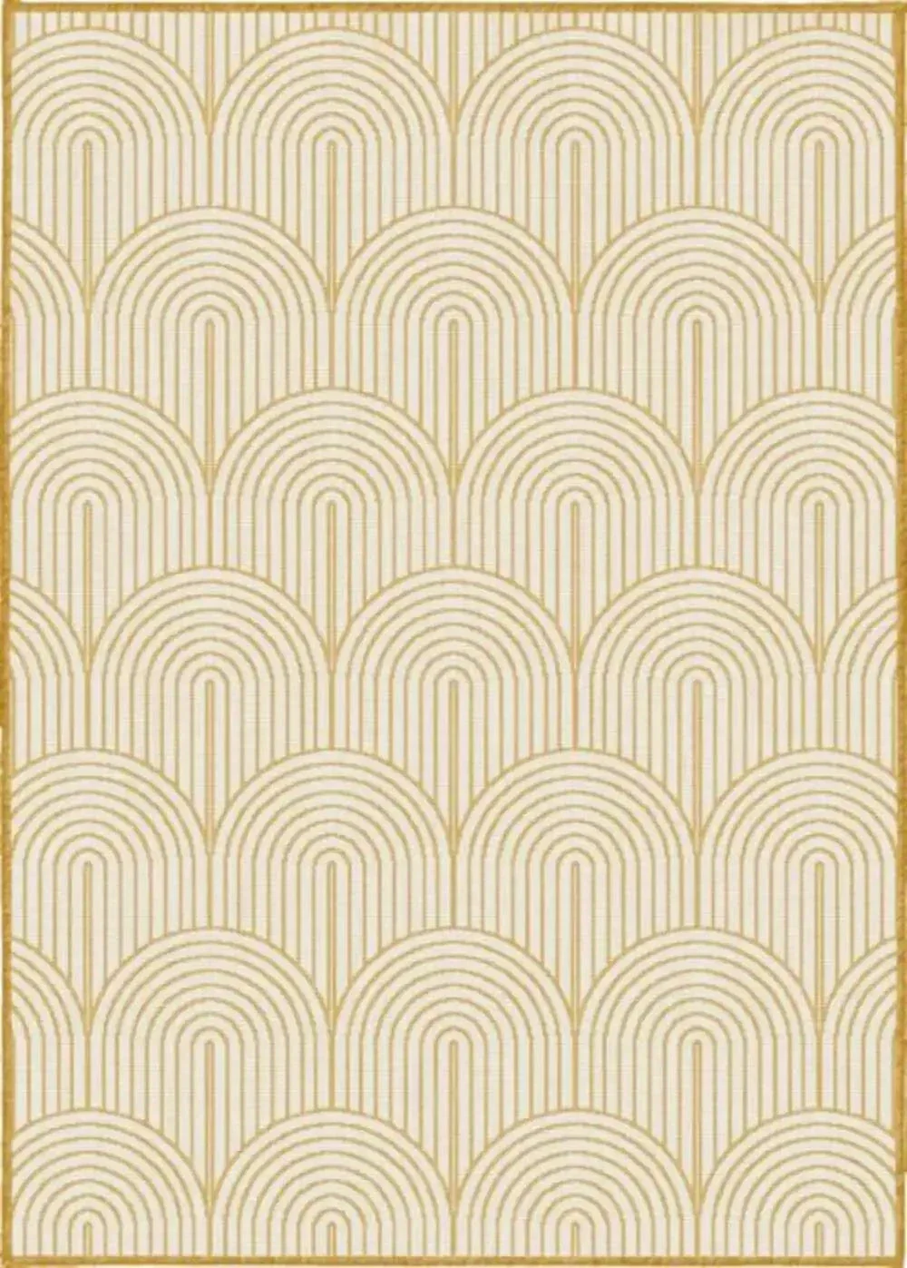 Pangli Reversible Indoor Outdoor 105849 Ochre Rug - Image 3