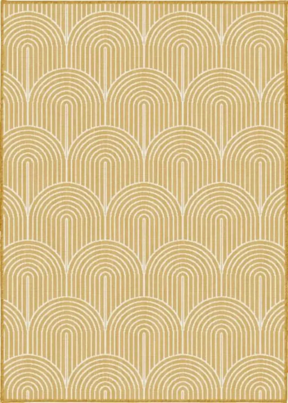 Pangli Reversible Indoor Outdoor 105849 Ochre Rug - Image 4