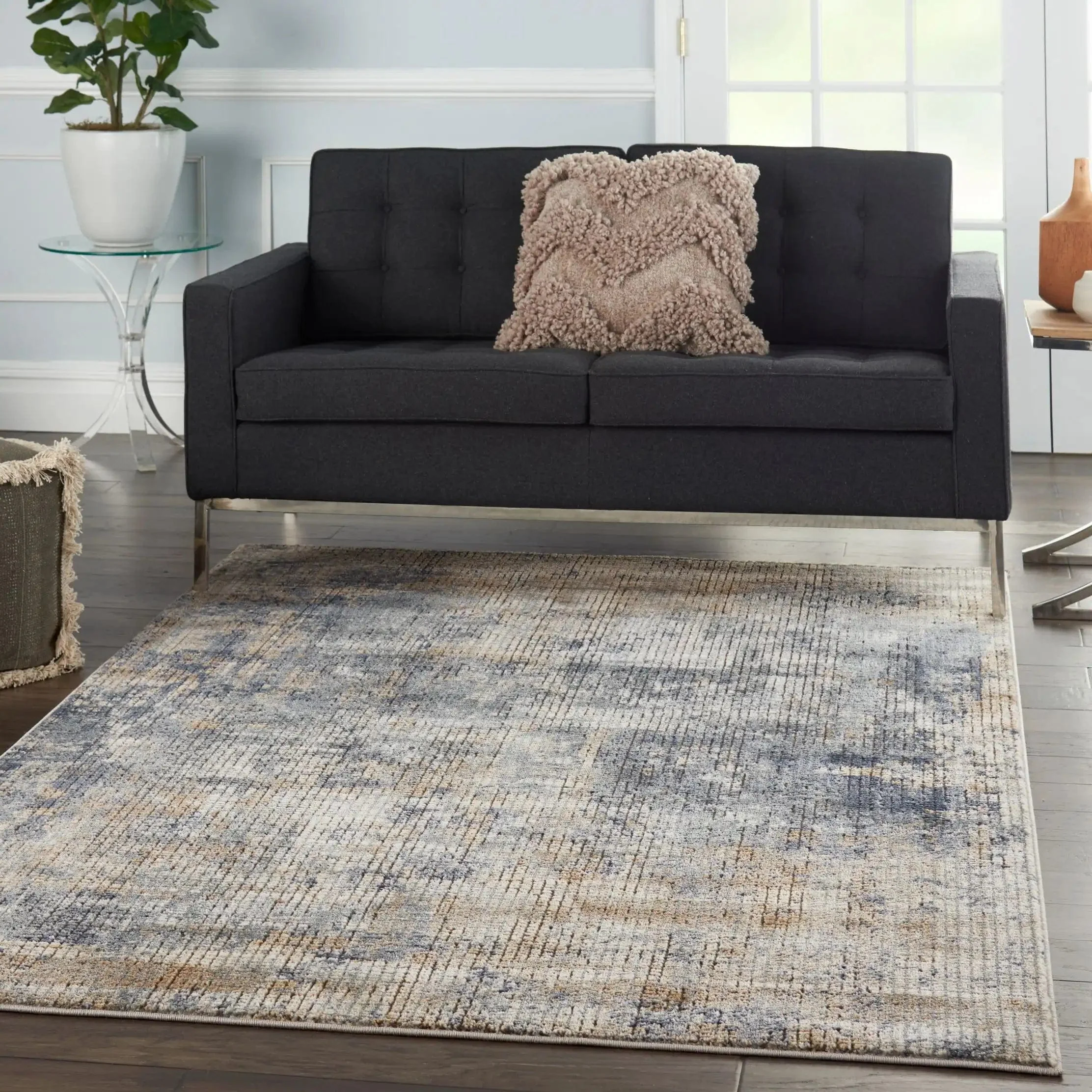 Quarry QUA02 Blue Beige Runner
