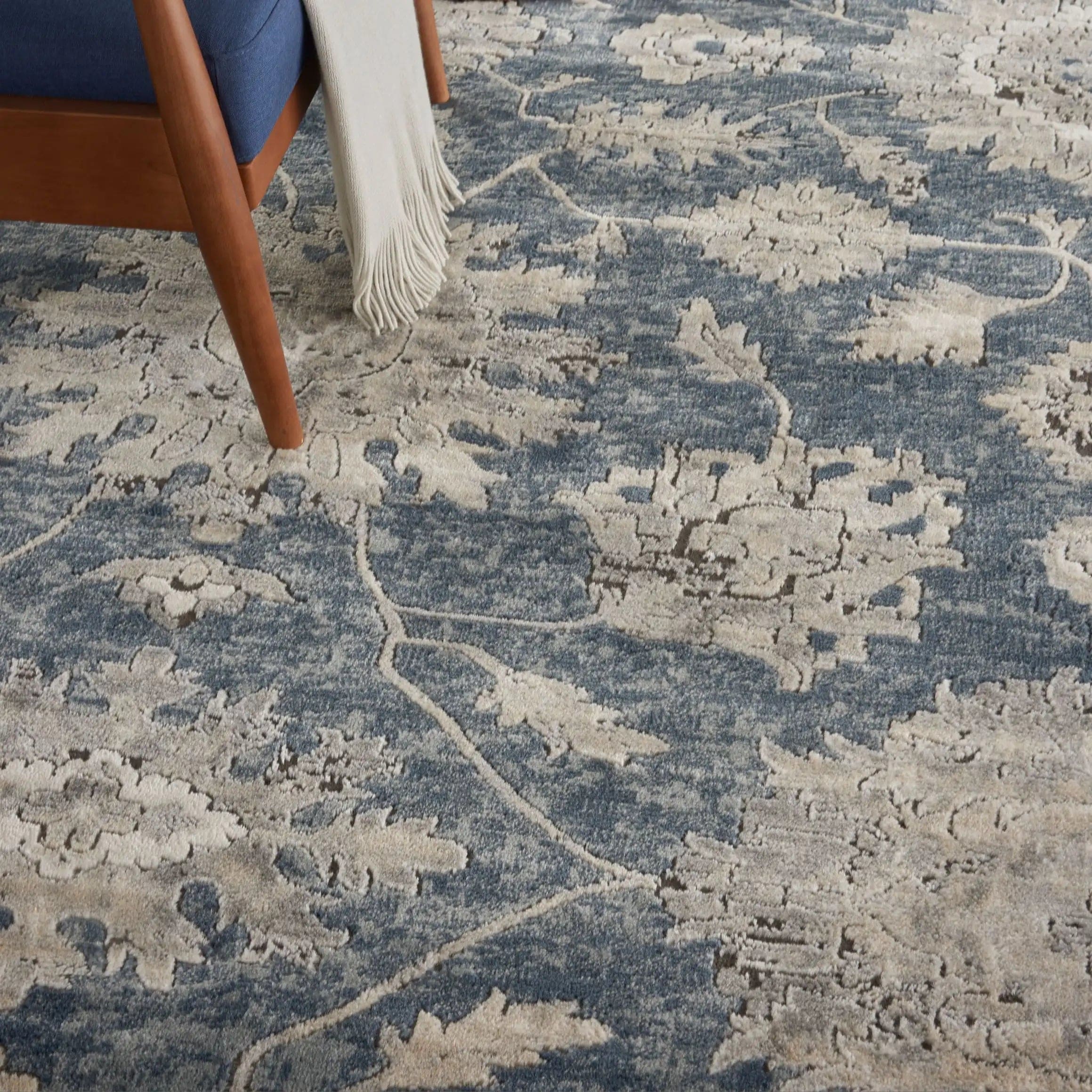 Quarry QUA06 Blue Beige Runner - Image 3