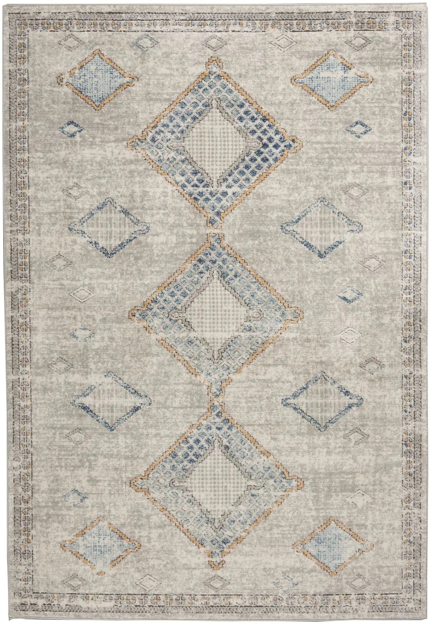 Quarry QUA14 Ivory Grey Blue Runner - Image 5