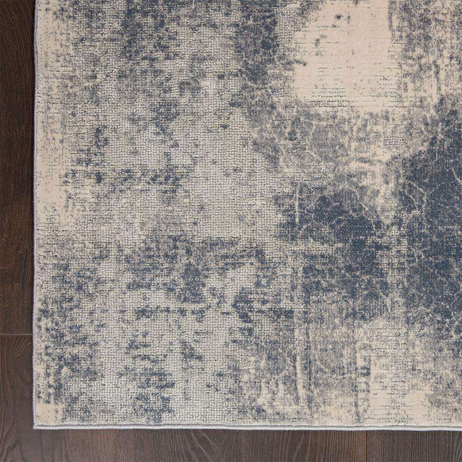 Rustic Textures RUS02 Blue/ Ivory - Image 5