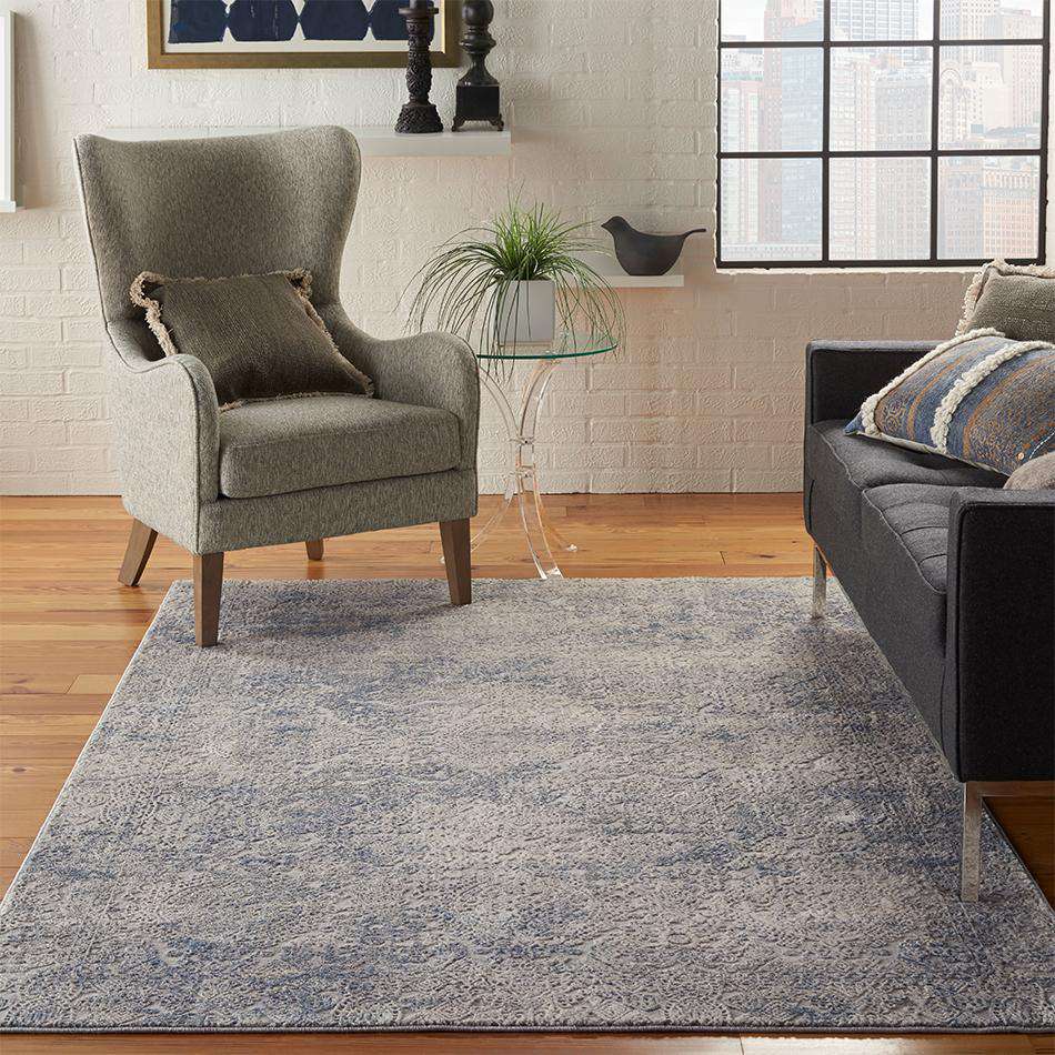 Rustic Textures RUS09 Ivory Light Blue - Image 6