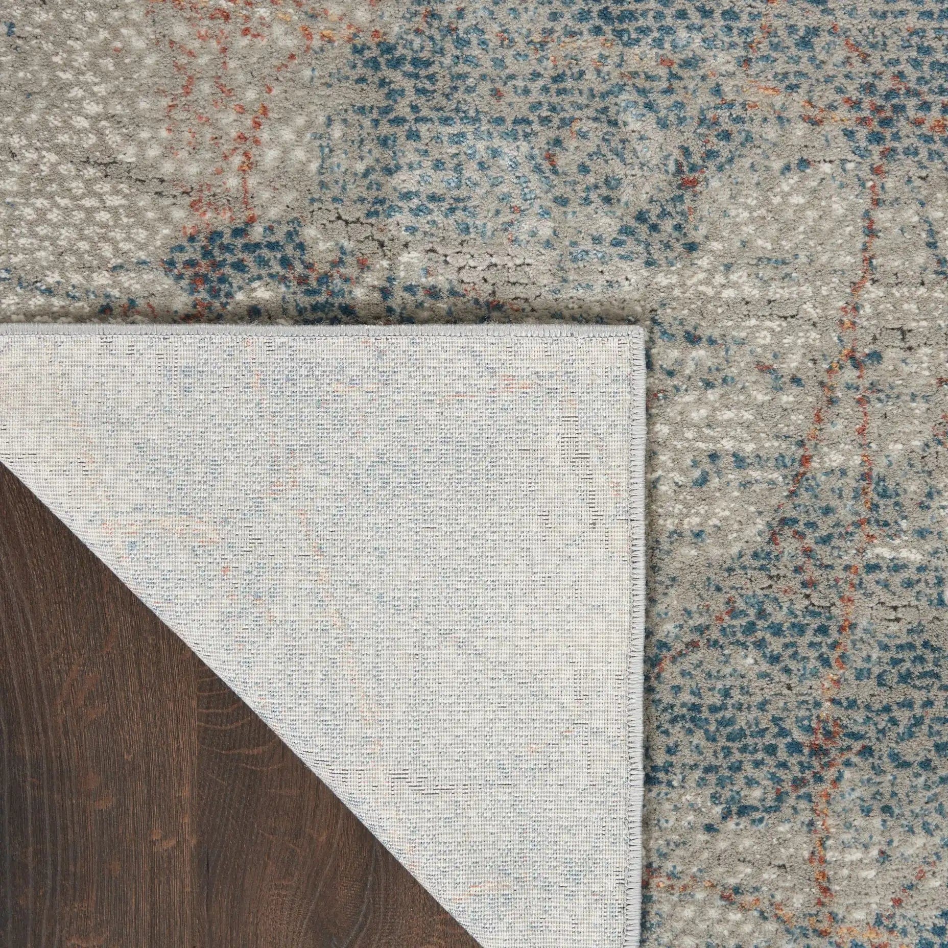 Rustic Textures RUS15 Light Grey Blue Runner - Image 3