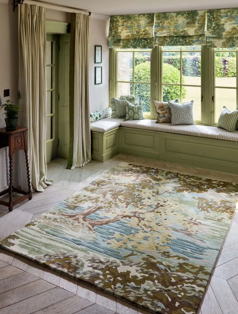 Sanderson Ancient Canopy Fawn/Olive Green 146701 - Image 4