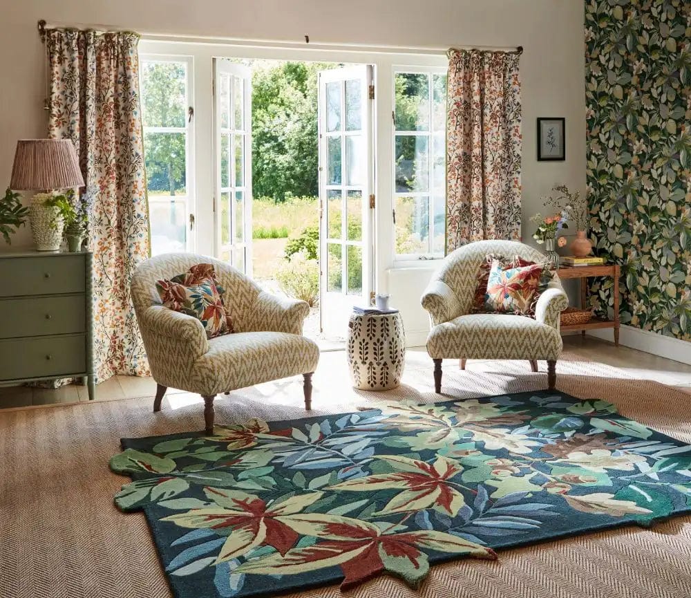 Sanderson Robins Wood Forest Green 146508