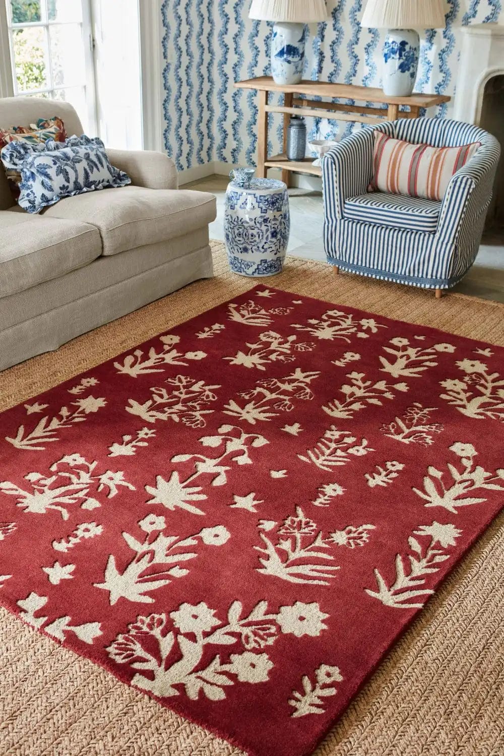 Sanderson Woodland Glade Damson Red 146800 - Image 2