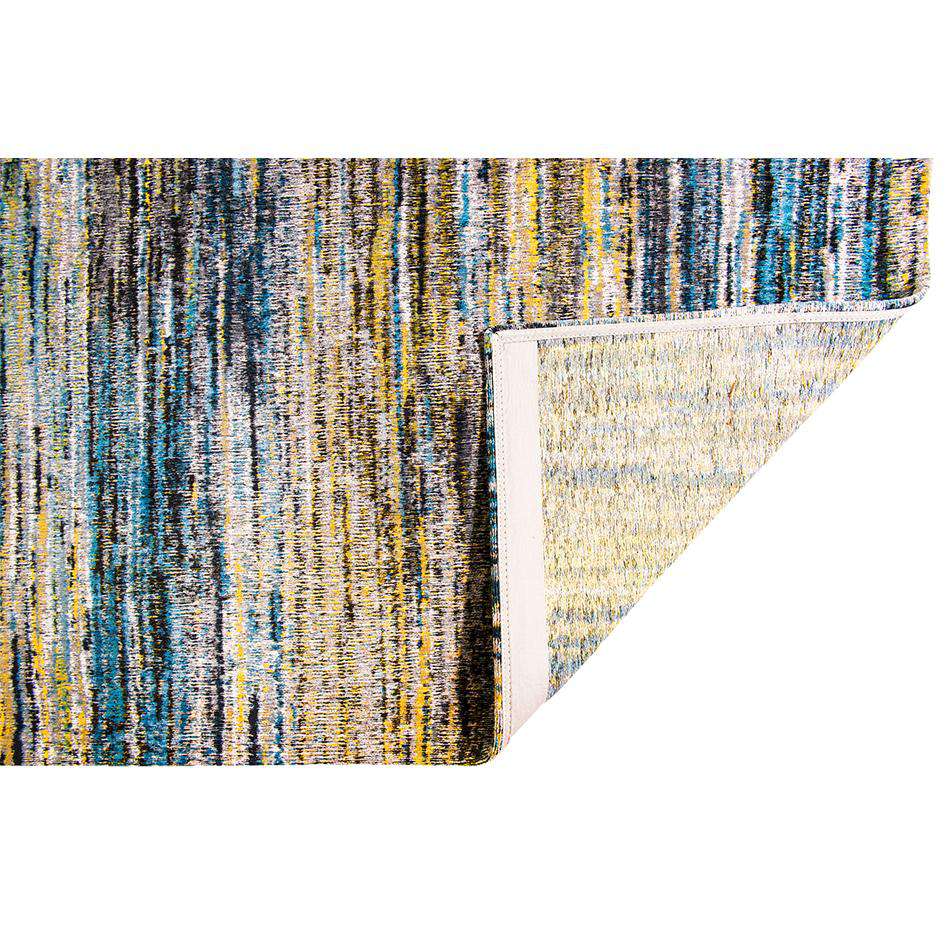 Sari 8873 Blue Yellow Mix - Image 3
