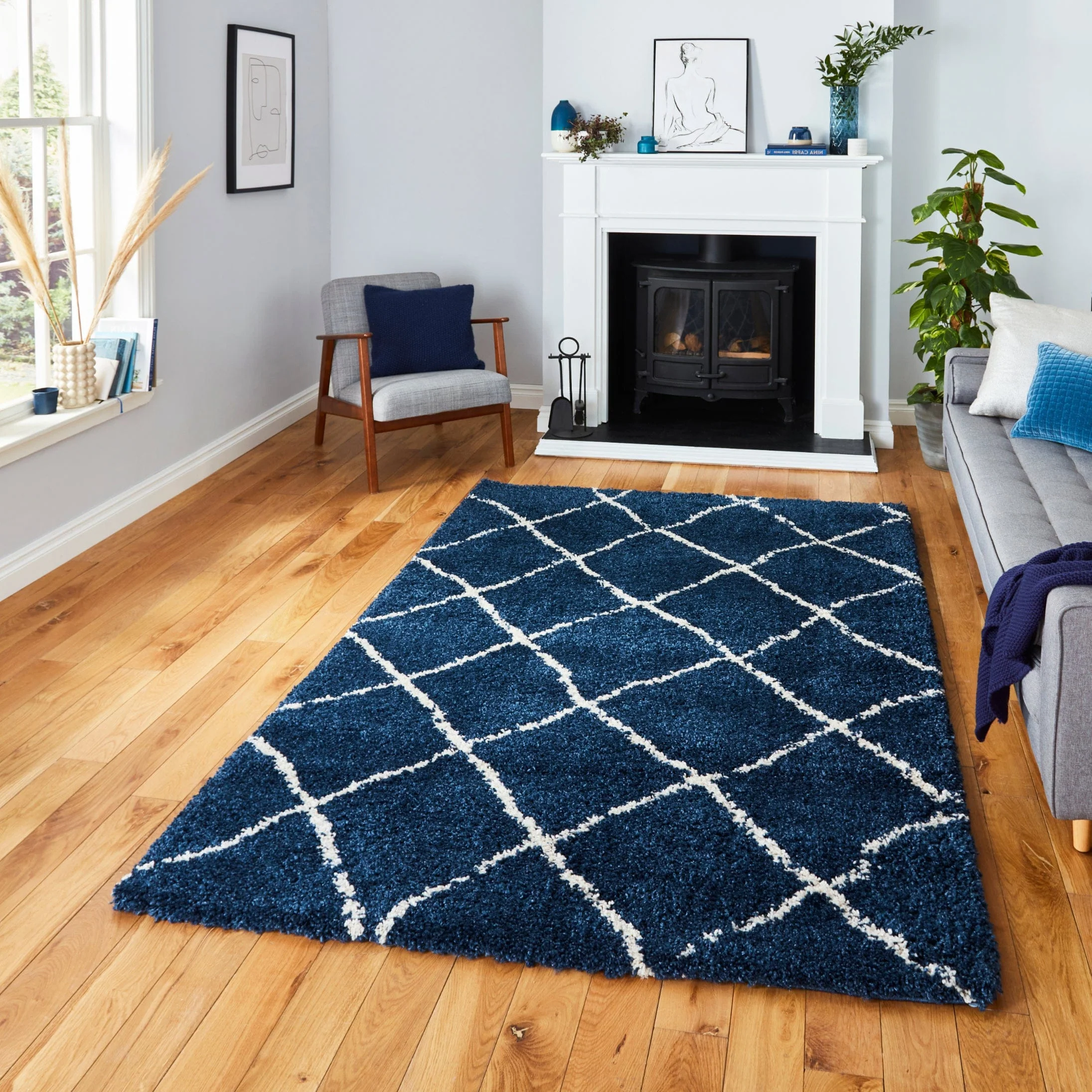 Scandi Berber G257 Navy Cream