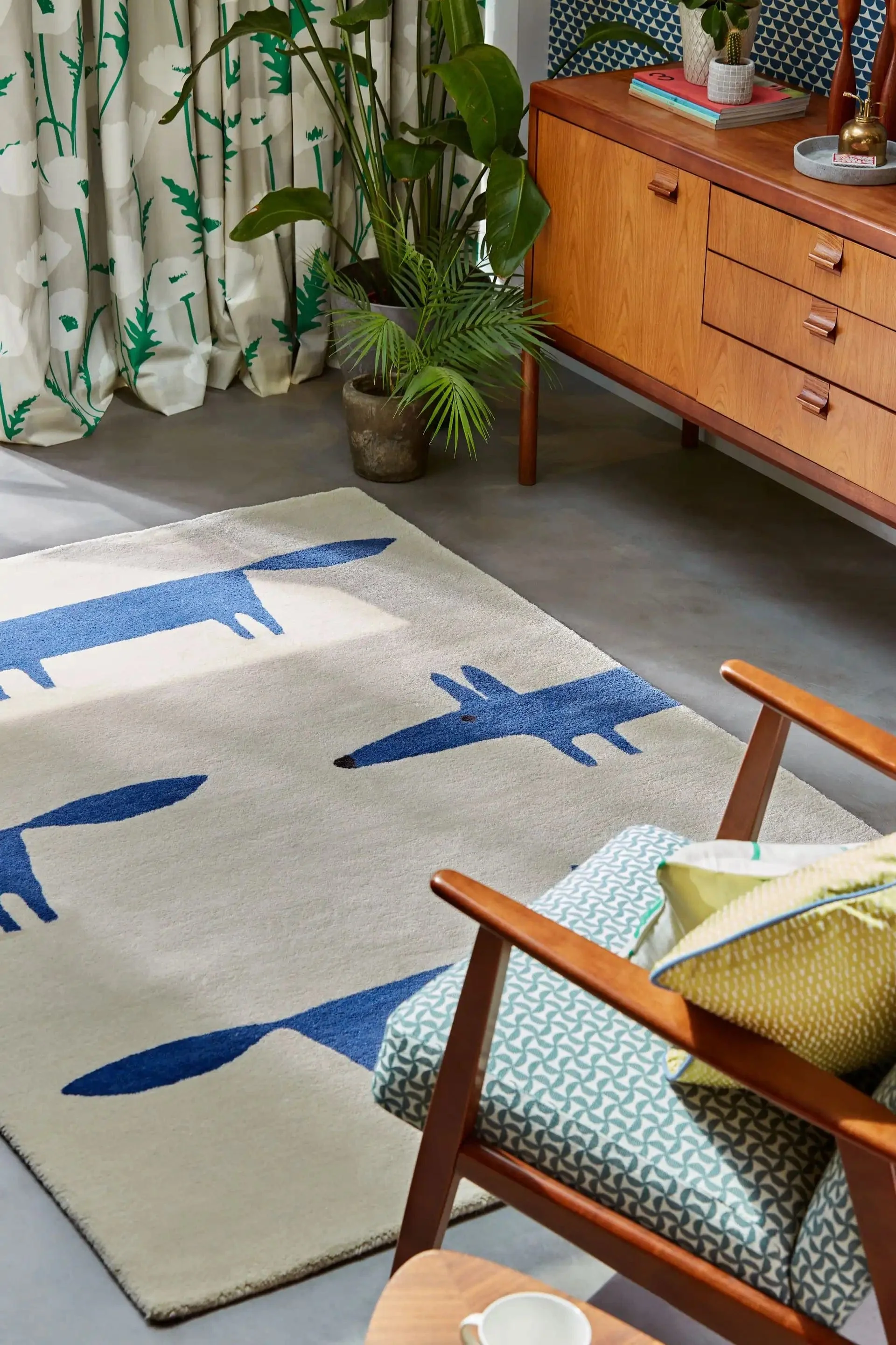 Scion Hand Tufted Mr Fox Pebble Denim 025328 - Image 3
