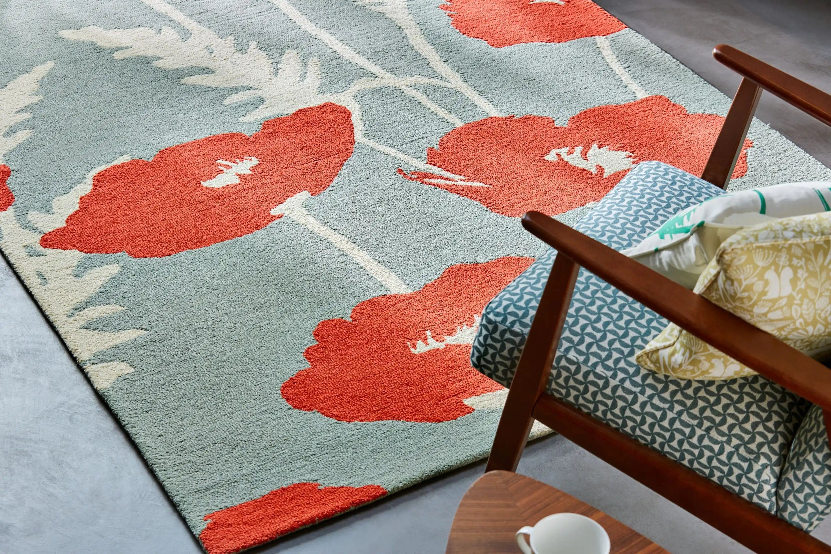 Scion Screen Printed Poppy Pop Sage 124800 - Image 3