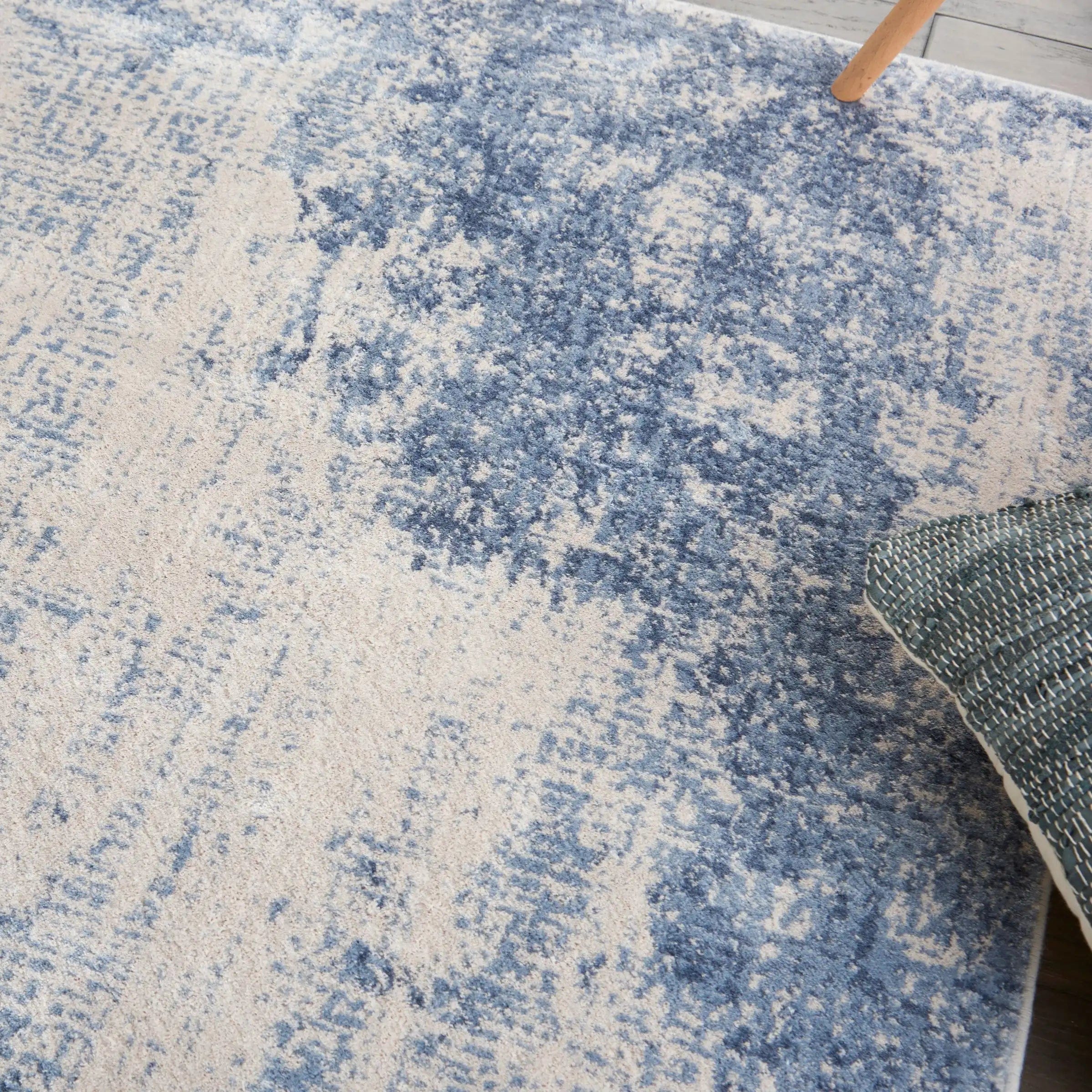 Silky Textures SLY01 Ivory Blue Runner - Image 2