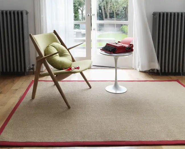 Sisal Linen/Red Runner