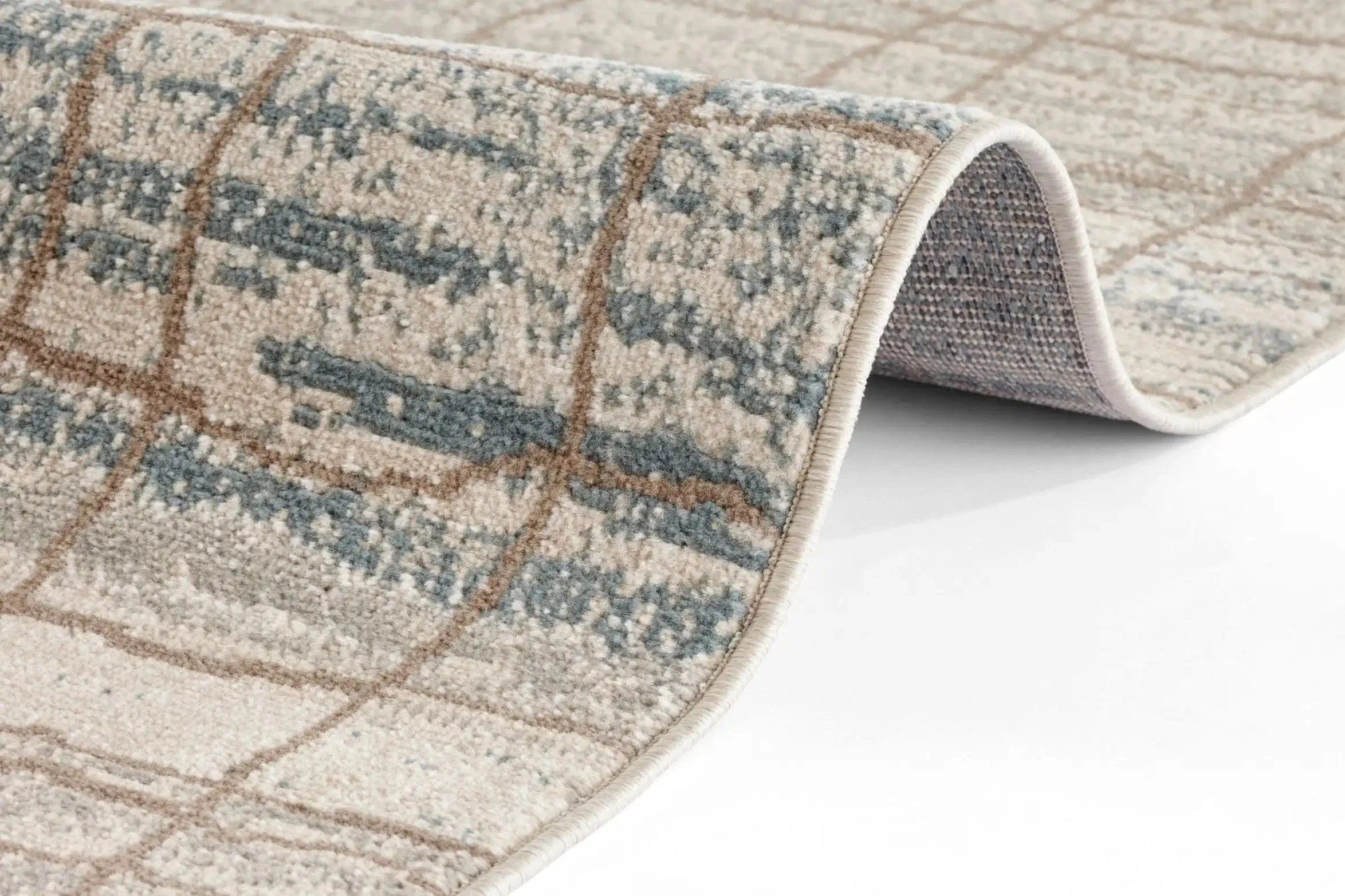 Terrain 105601 Jord Cream Blue Rug - Image 4