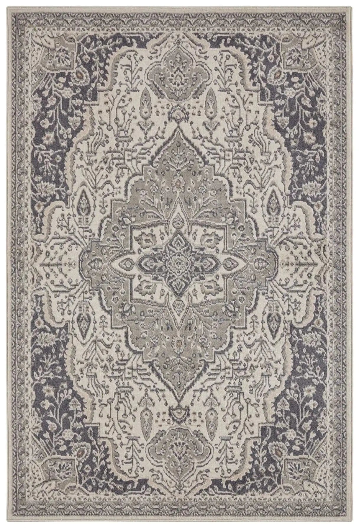 Terrain 105605 Orken Cream Grey Rug - Image 3