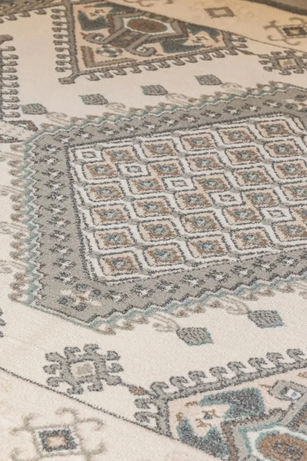 Terrain 106004 Cream Grey Rug - Image 3