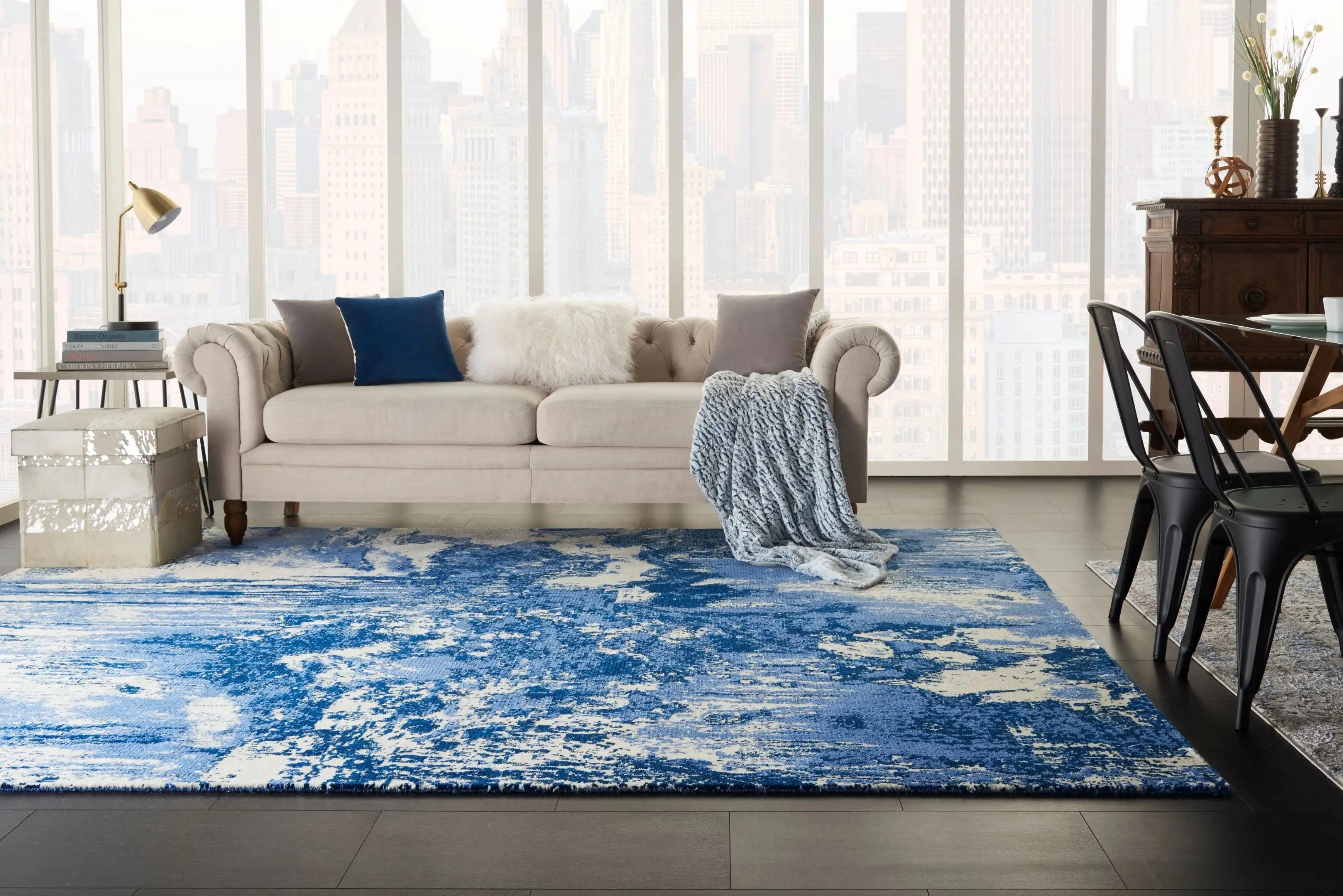 Twilight TWI24 Blue/Ivory Round