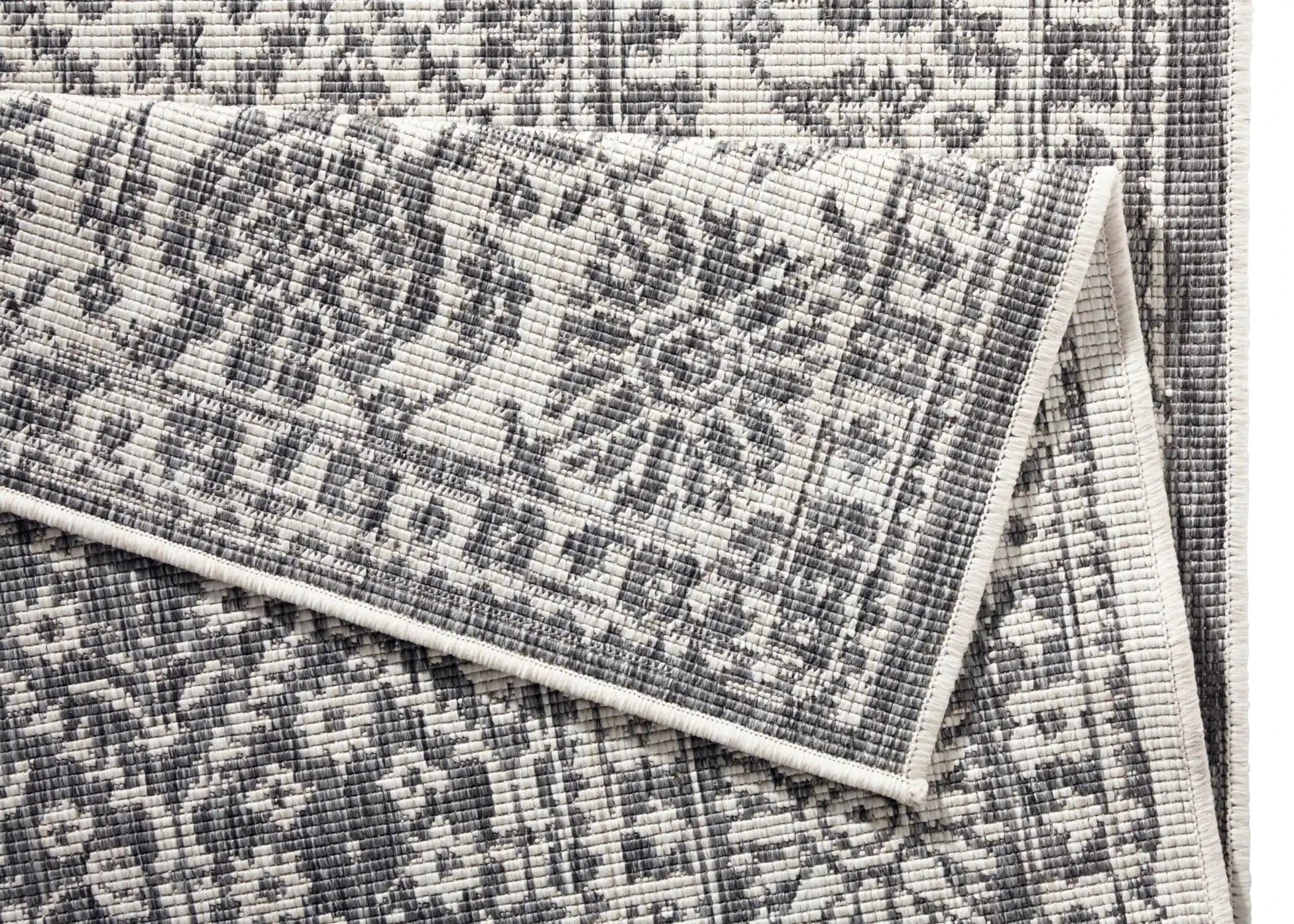 Twin 103116 Grey Cream Rug - Image 3