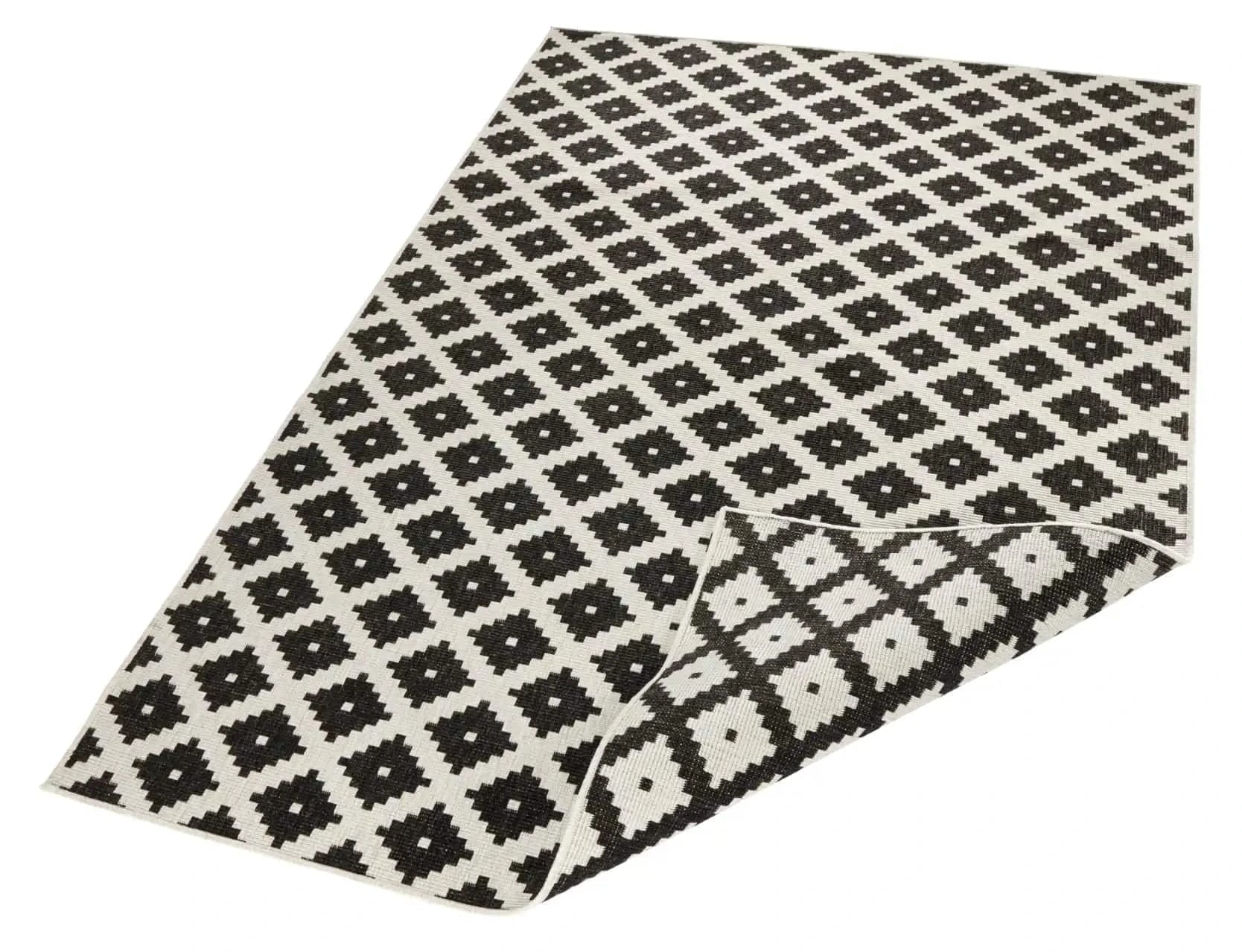 Twin 103124 Black Cream Rug - Image 4