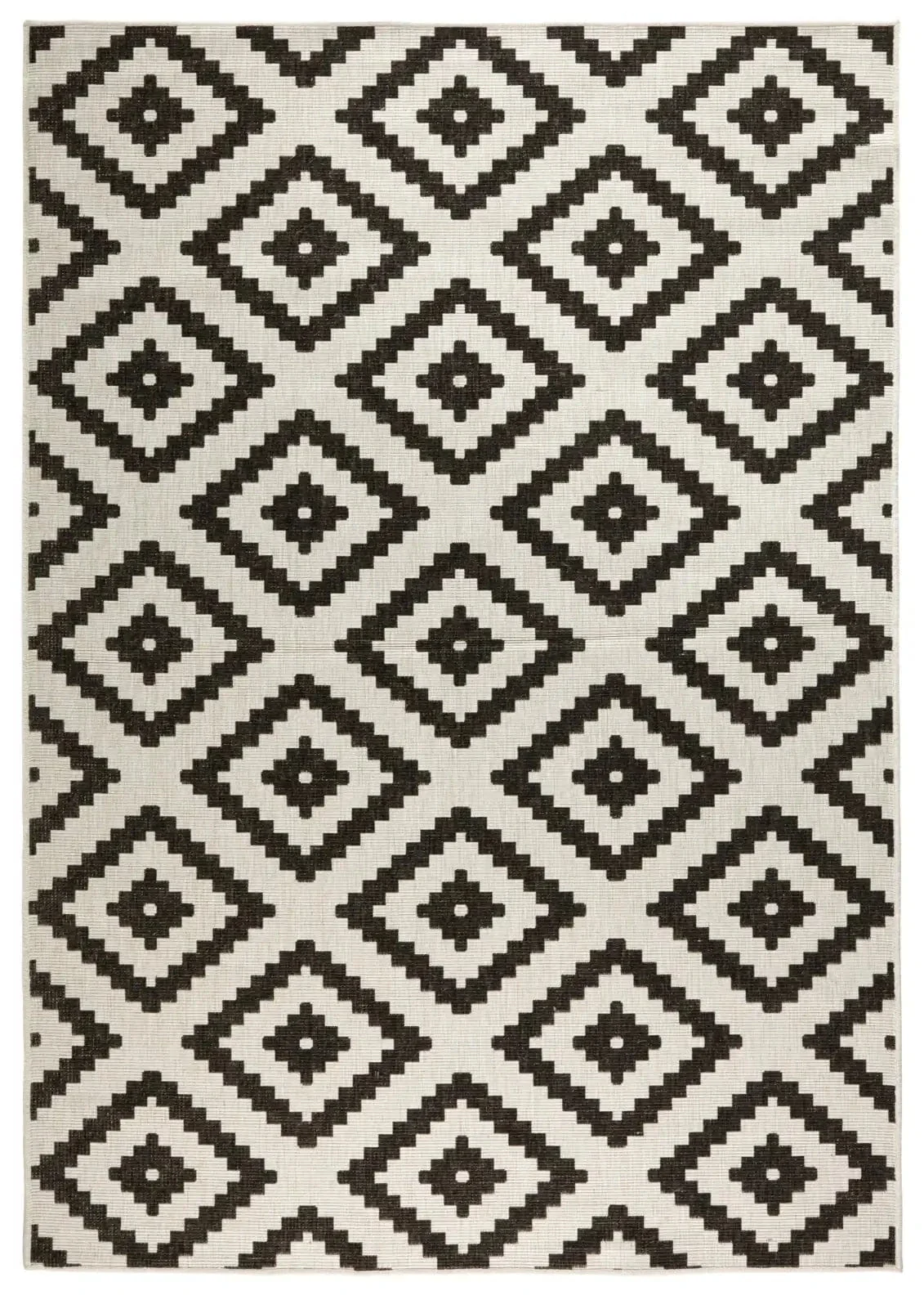 Twin 103129 Black Cream Rug - Image 3