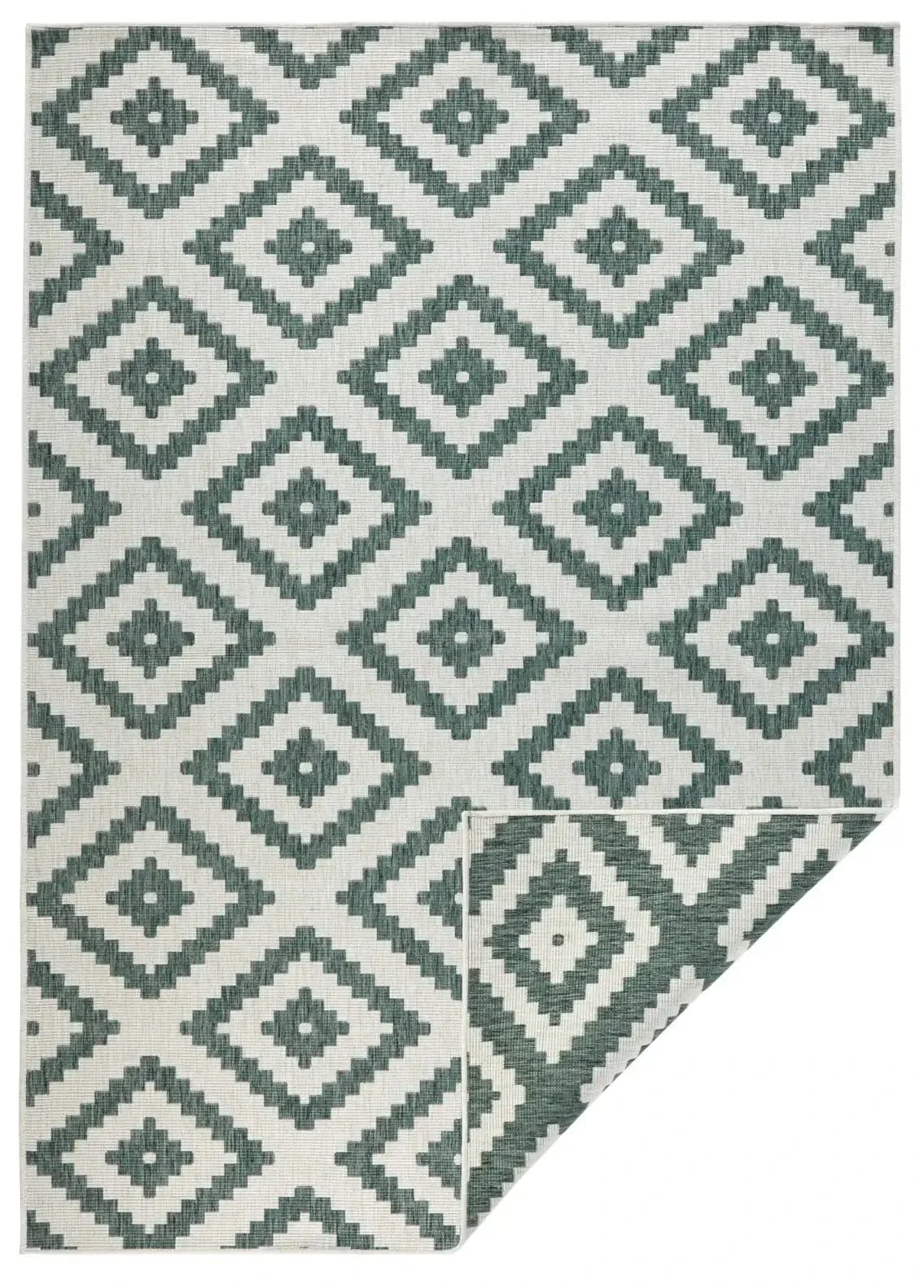 Twin 103131 Green Cream Rug - Image 5