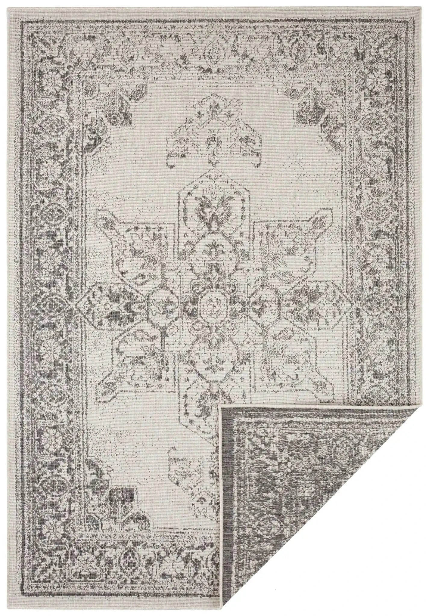 Twin Supreme 104136 Borbon Grey Cream Rug - Image 2