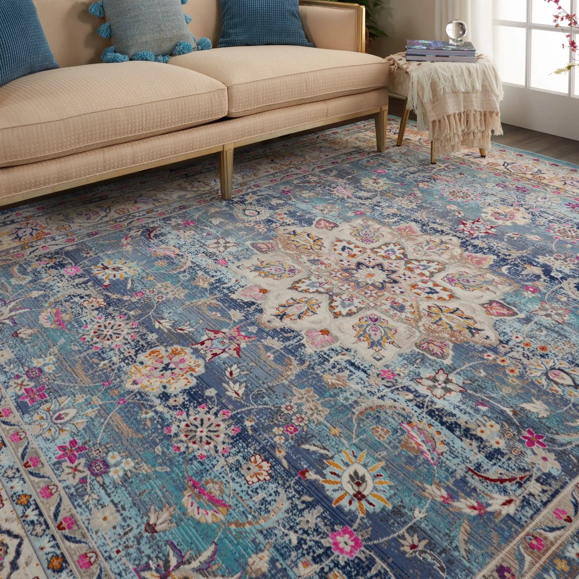 Vintage Kashan VKA01 Blue - Image 2