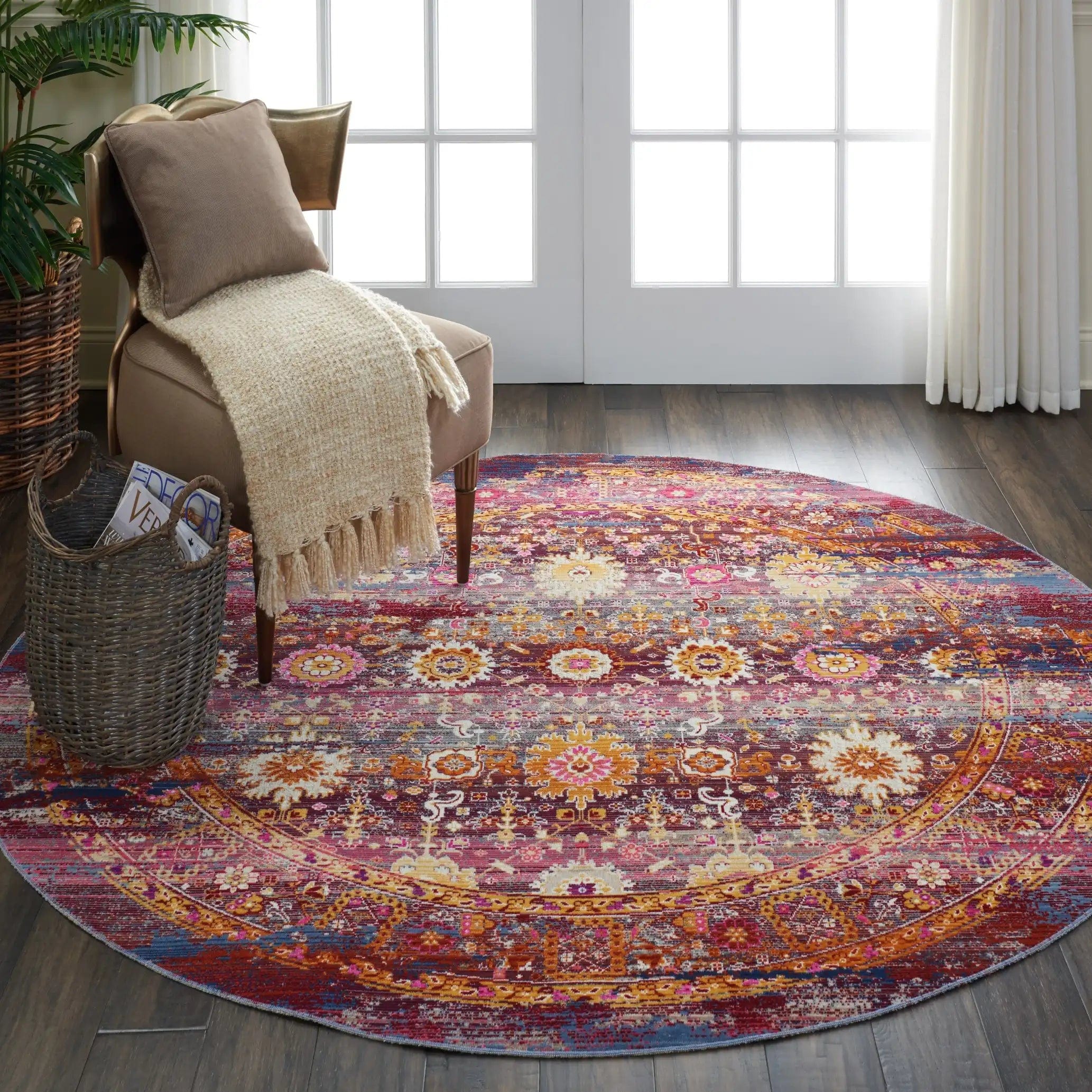 Vintage Kashan VKA03 Red Multi - Image 4